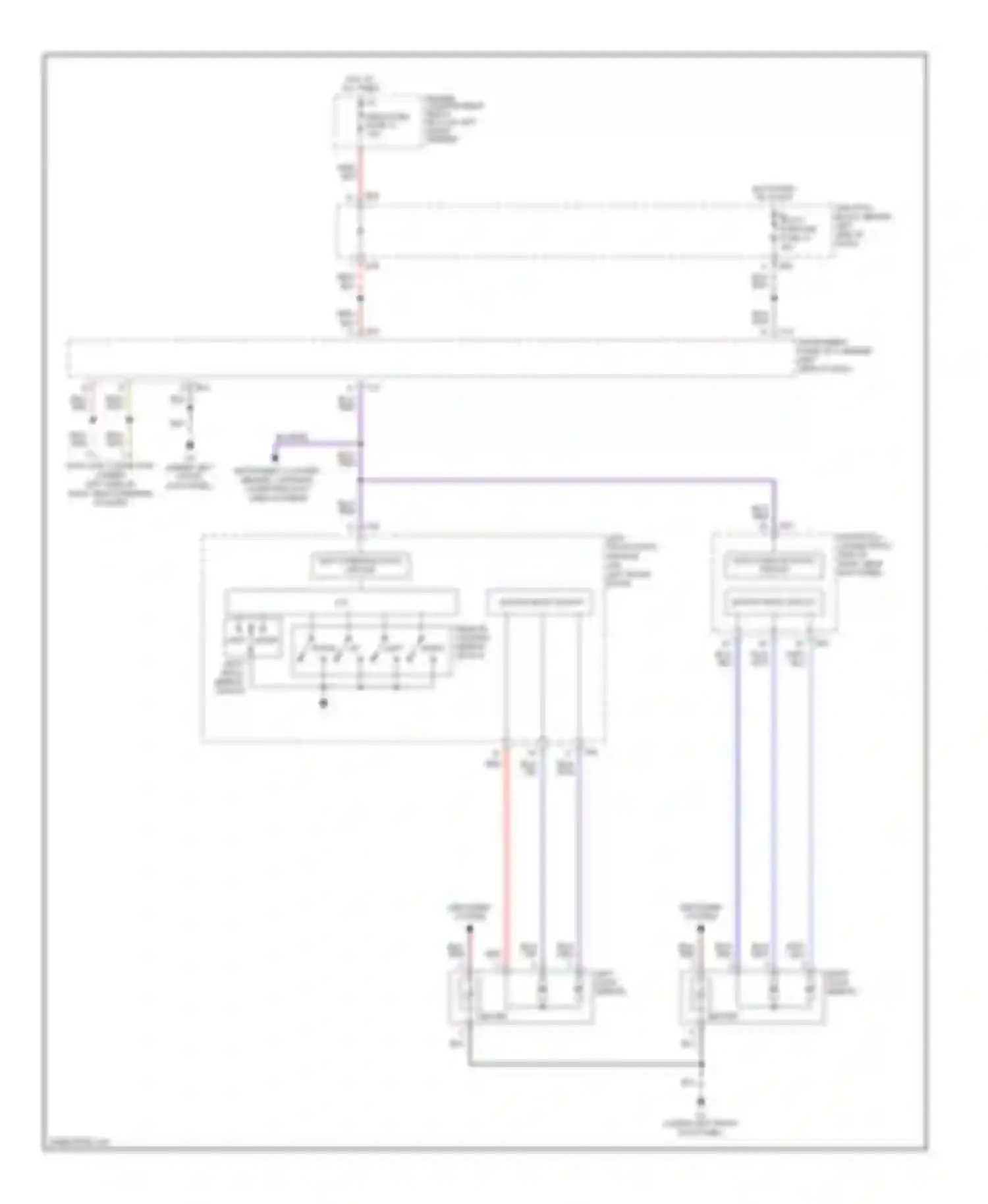 Diamante Mitsubishi II (1995-2005): Power mirrors circuit