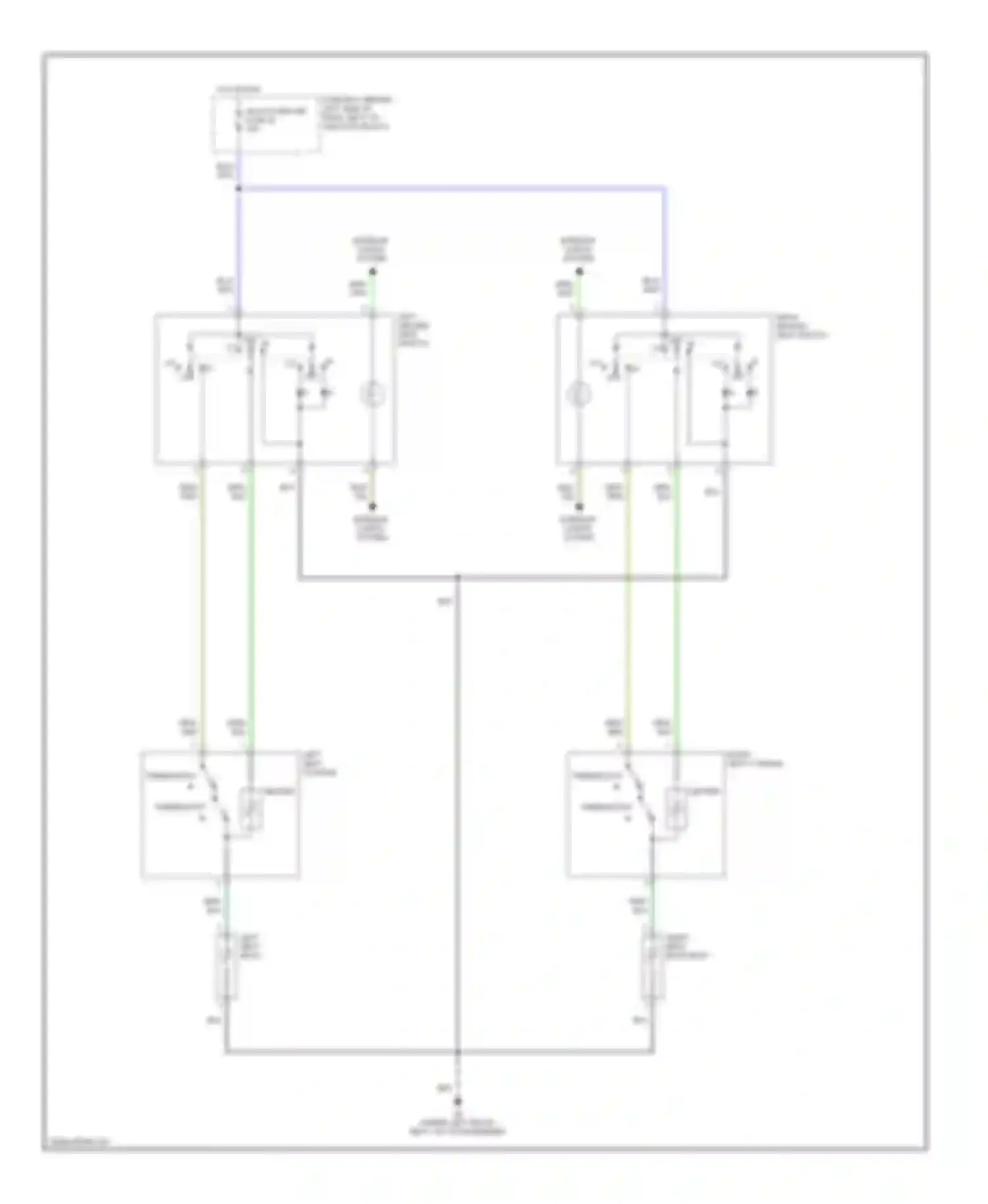 Diamante Mitsubishi II (1995-2005): Heated seats circuit