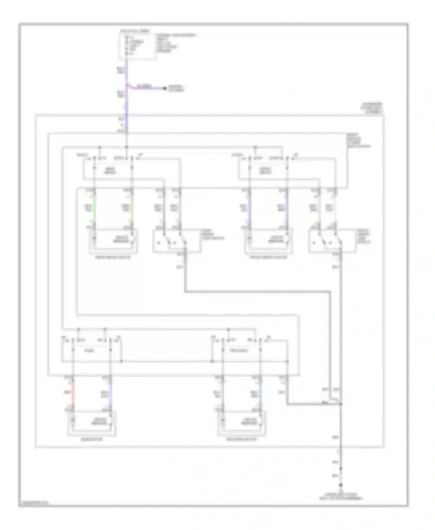Diamante Mitsubishi II (1995-2005): Passenger seat circuit