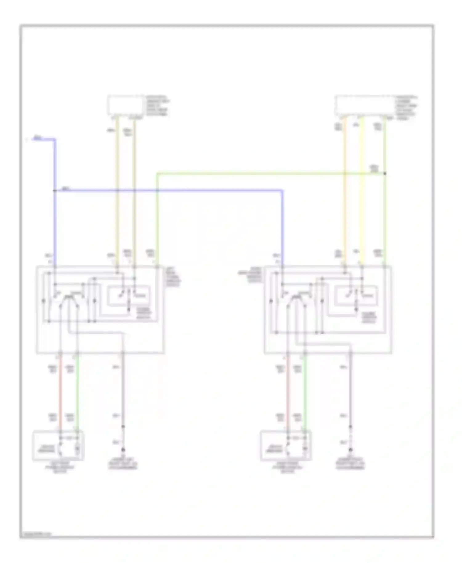 Diamante Mitsubishi II (1995-2005): Power windows circuit (2 of 2)