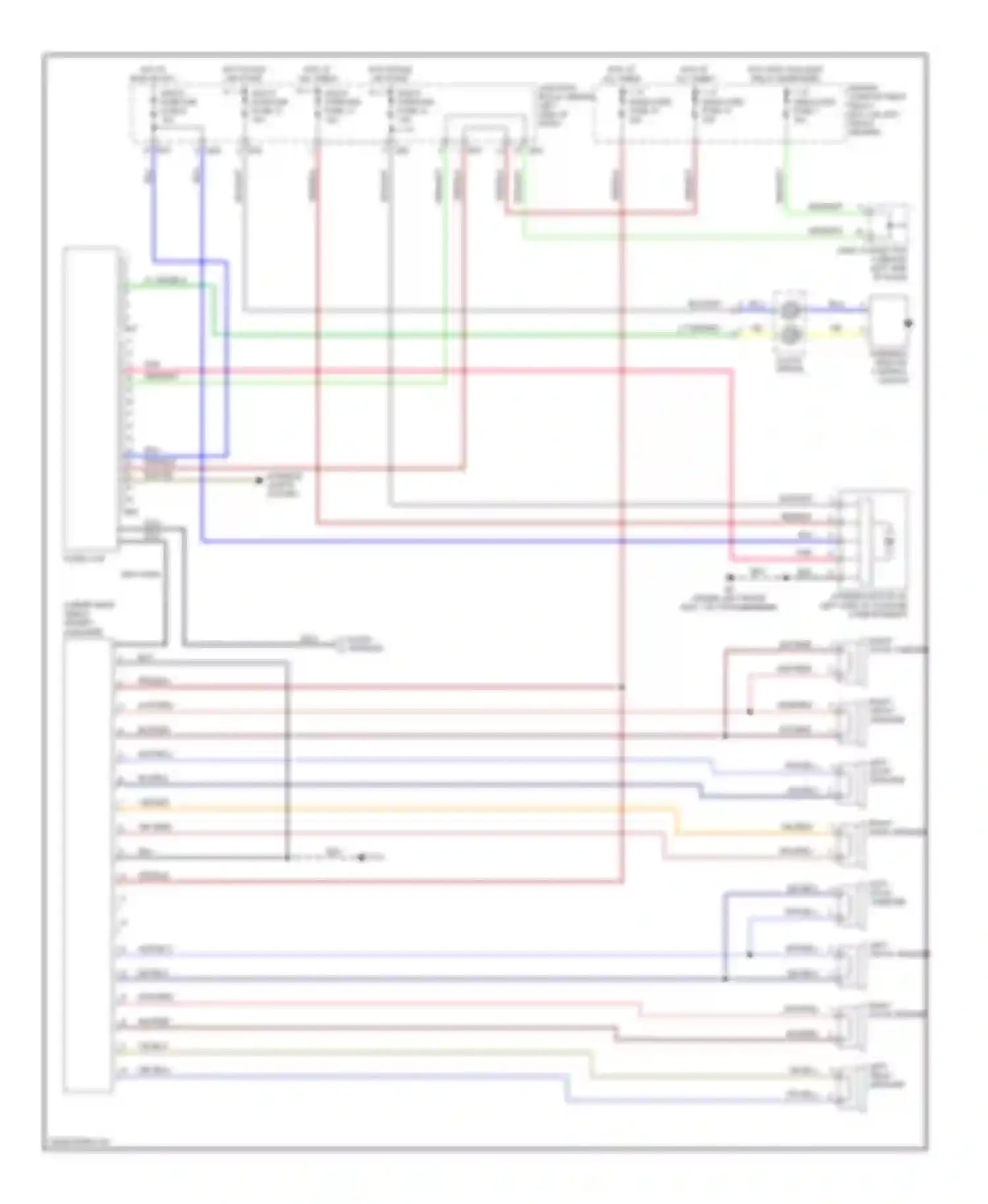 Diamante Mitsubishi II (1995-2005): Radio circuit, 8 speaker system