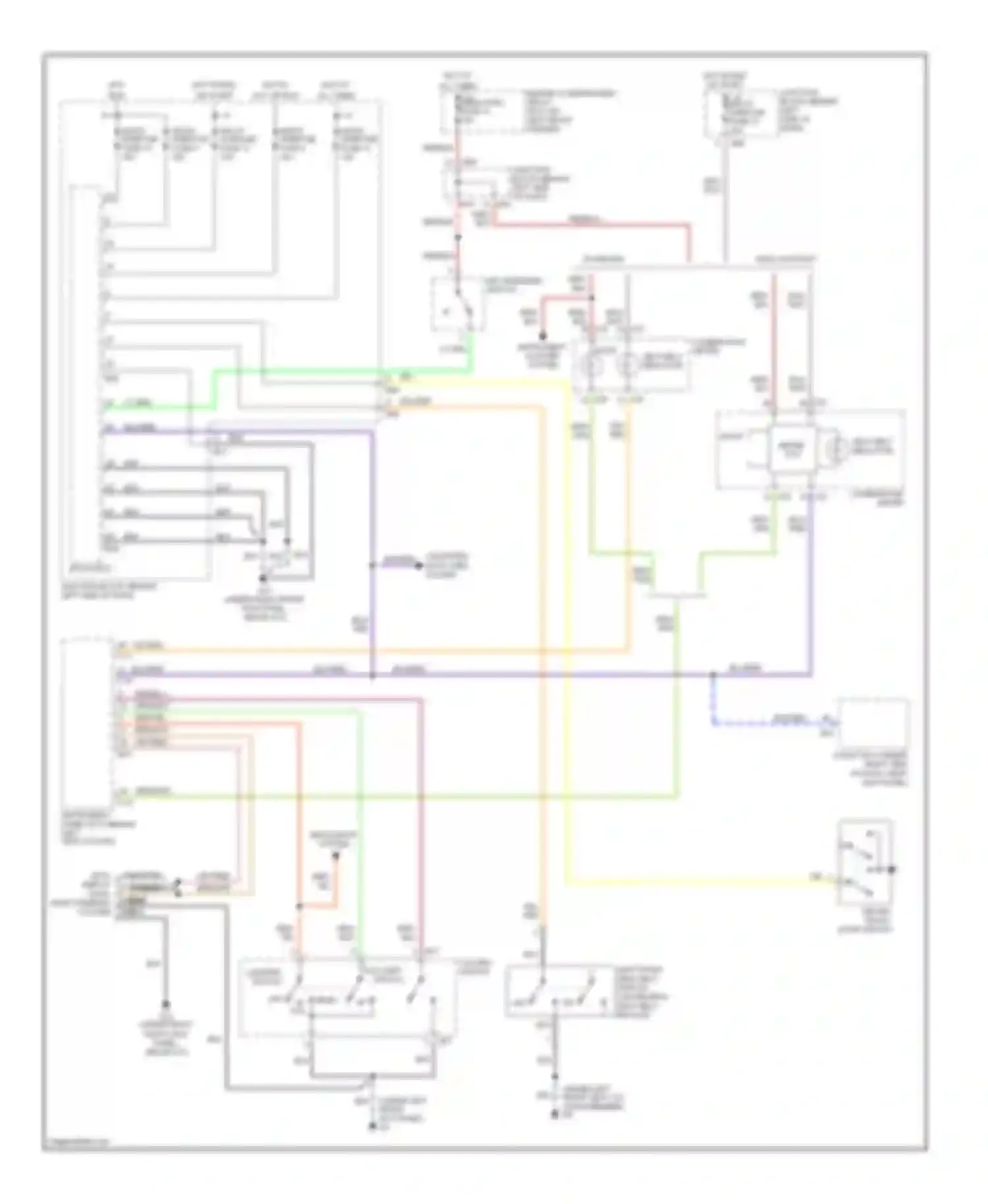 Diamante Mitsubishi II (1995-2005): Warning systems circuit