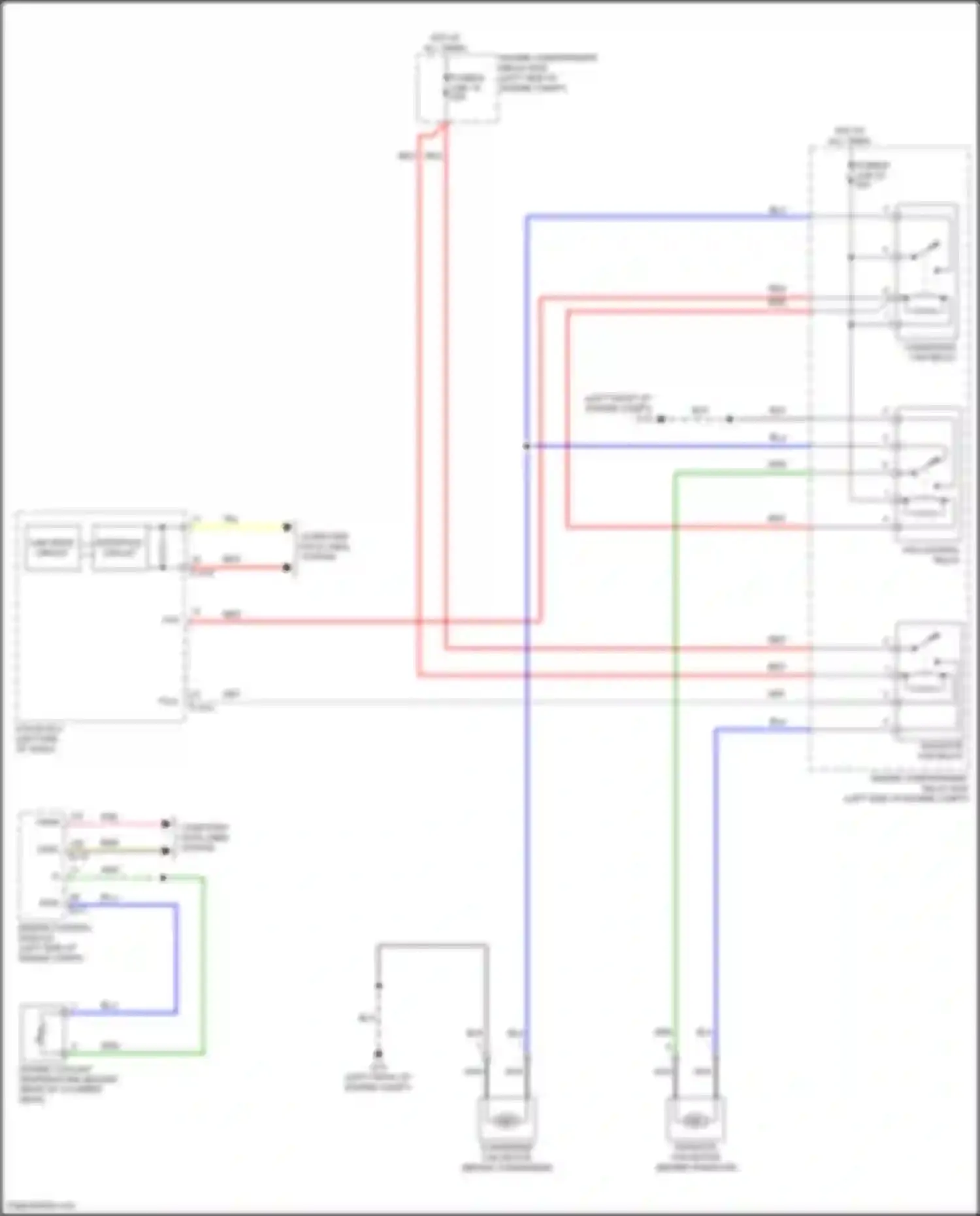 Eclipse Cross Mitsubishi I facelift (2020-2024): Cooling fan circuit