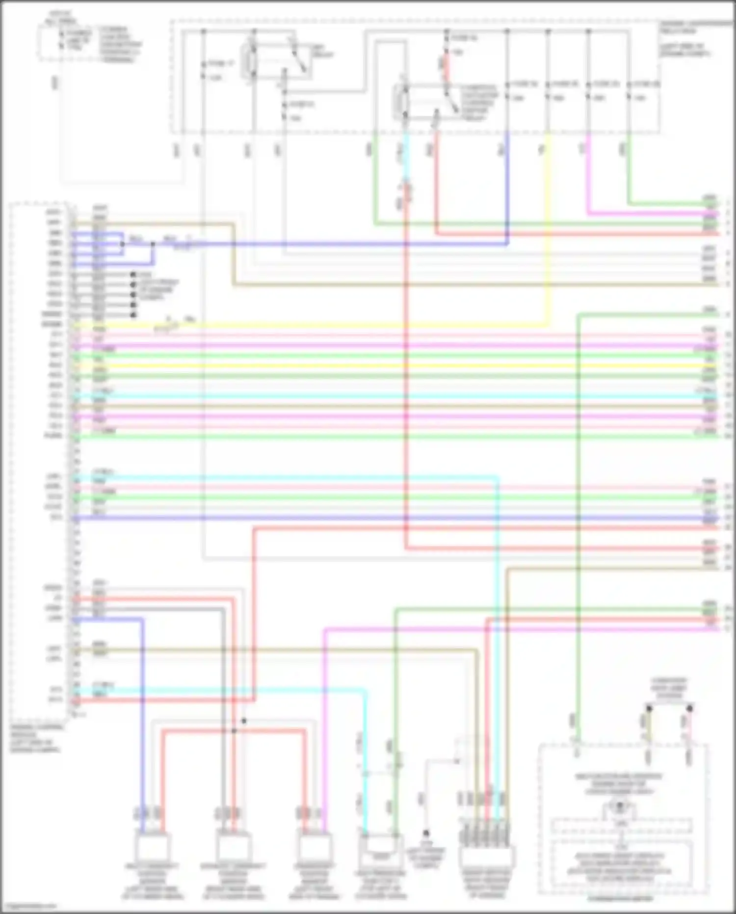 Eclipse Cross Mitsubishi I facelift (2020-2024): Wiring diagram engine performance 1.5l turbo (1 of 5)