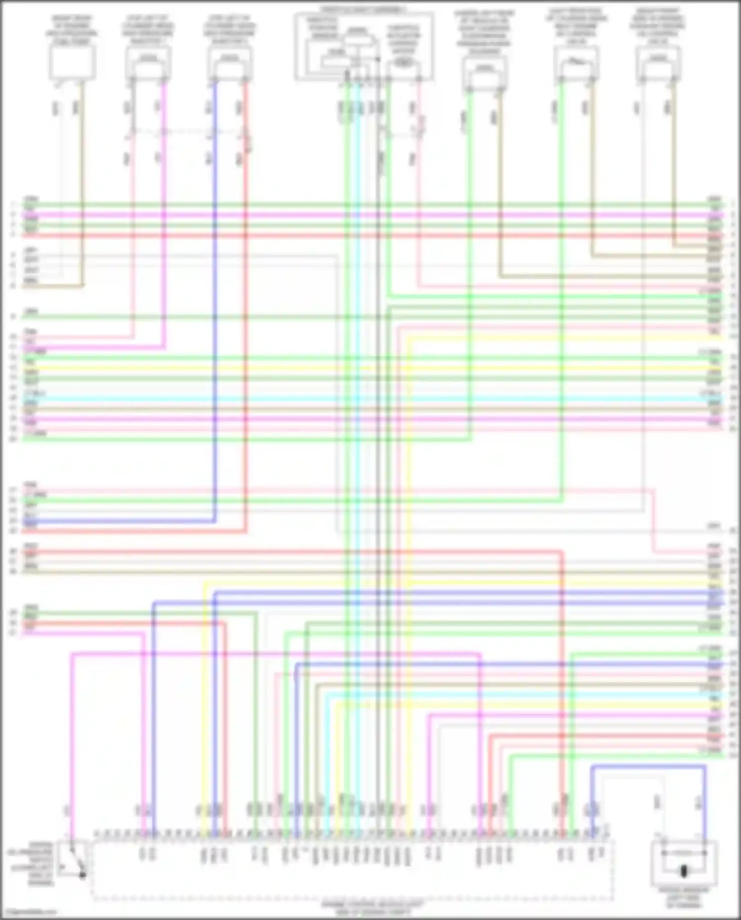 Eclipse Cross Mitsubishi I facelift (2020-2024): Wiring diagram engine performance 1.5l turbo (2 of 5)