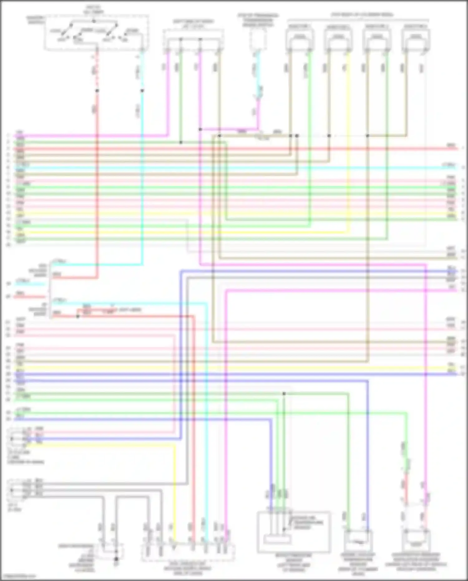 Eclipse Cross Mitsubishi I facelift (2020-2024): Wiring diagram engine performance 1.5l turbo (4 of 5)