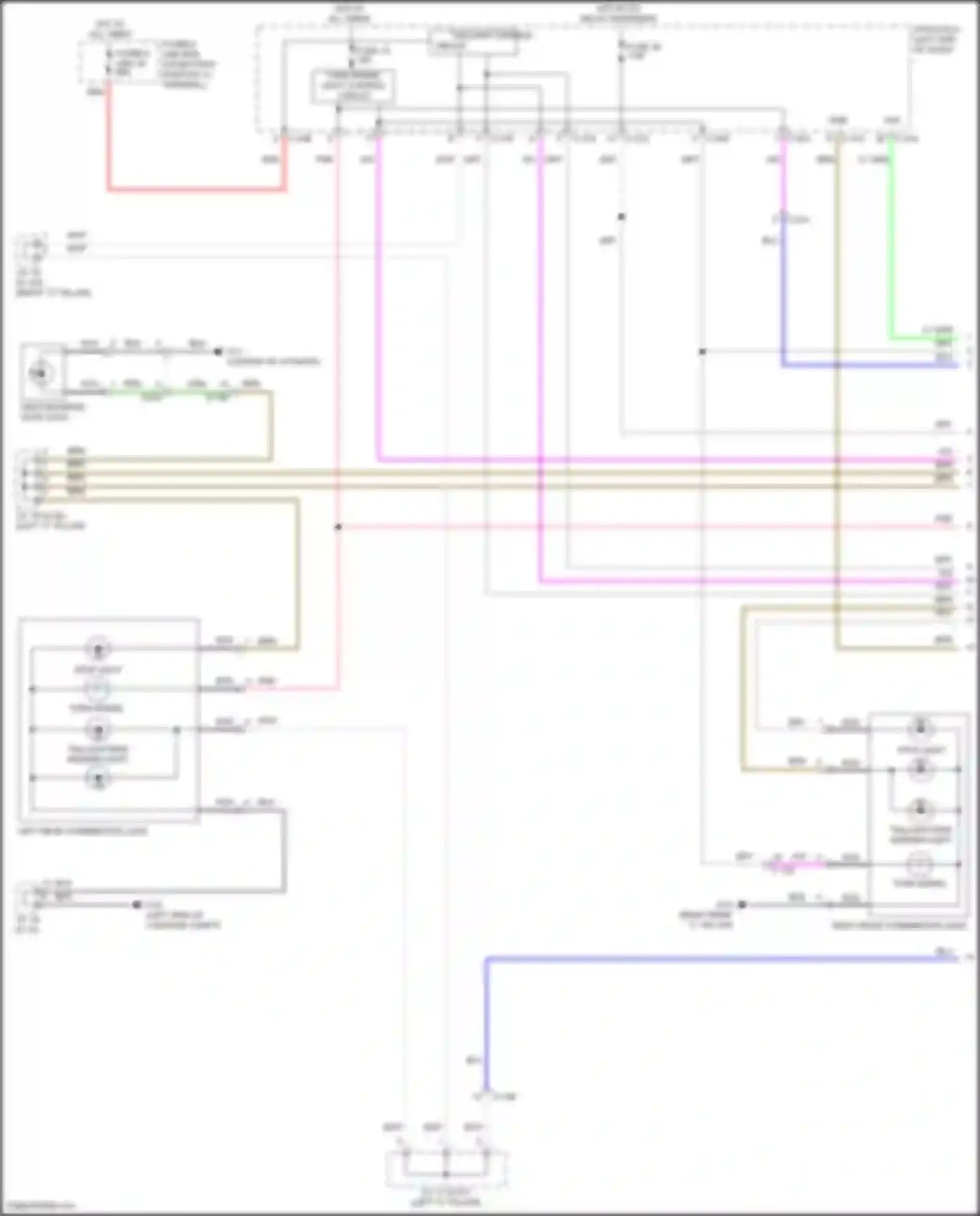 Eclipse Cross Mitsubishi I facelift (2020-2024): Exterior lamps circuit (1 of 3)
