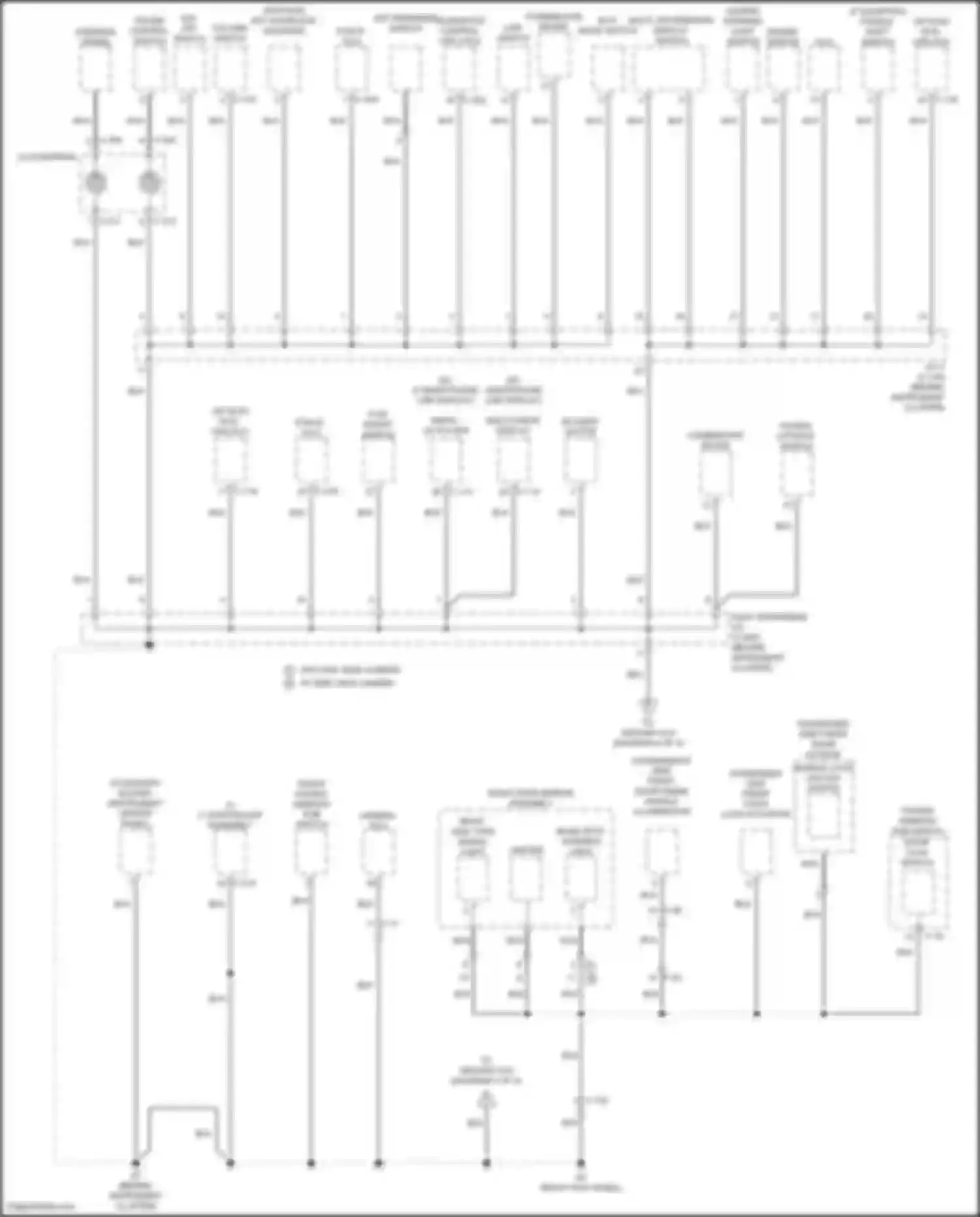 Eclipse Cross Mitsubishi I facelift (2020-2024): Ground distribution circuit (1 of 4)