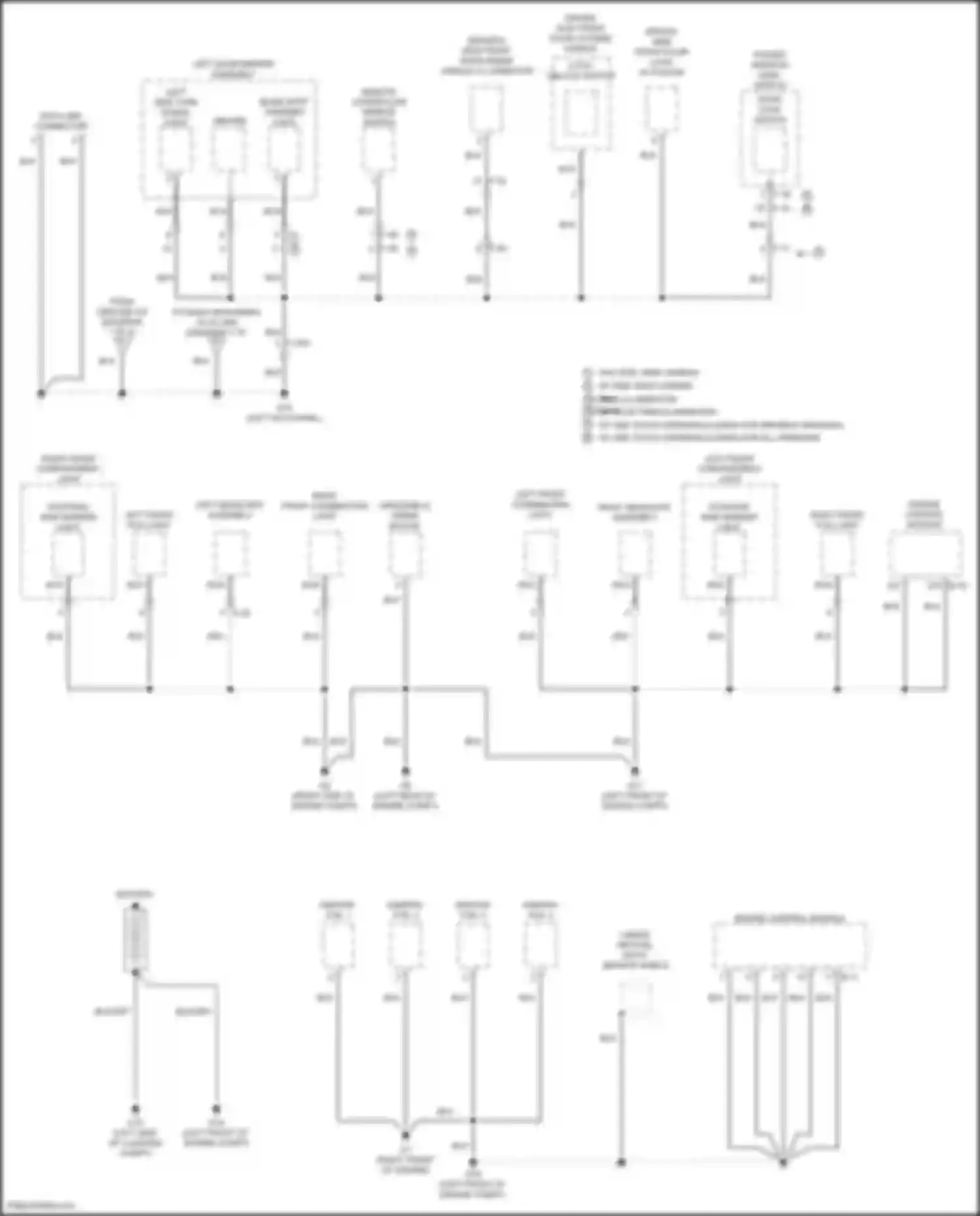 Eclipse Cross Mitsubishi I facelift (2020-2024): Ground distribution circuit (2 of 4)