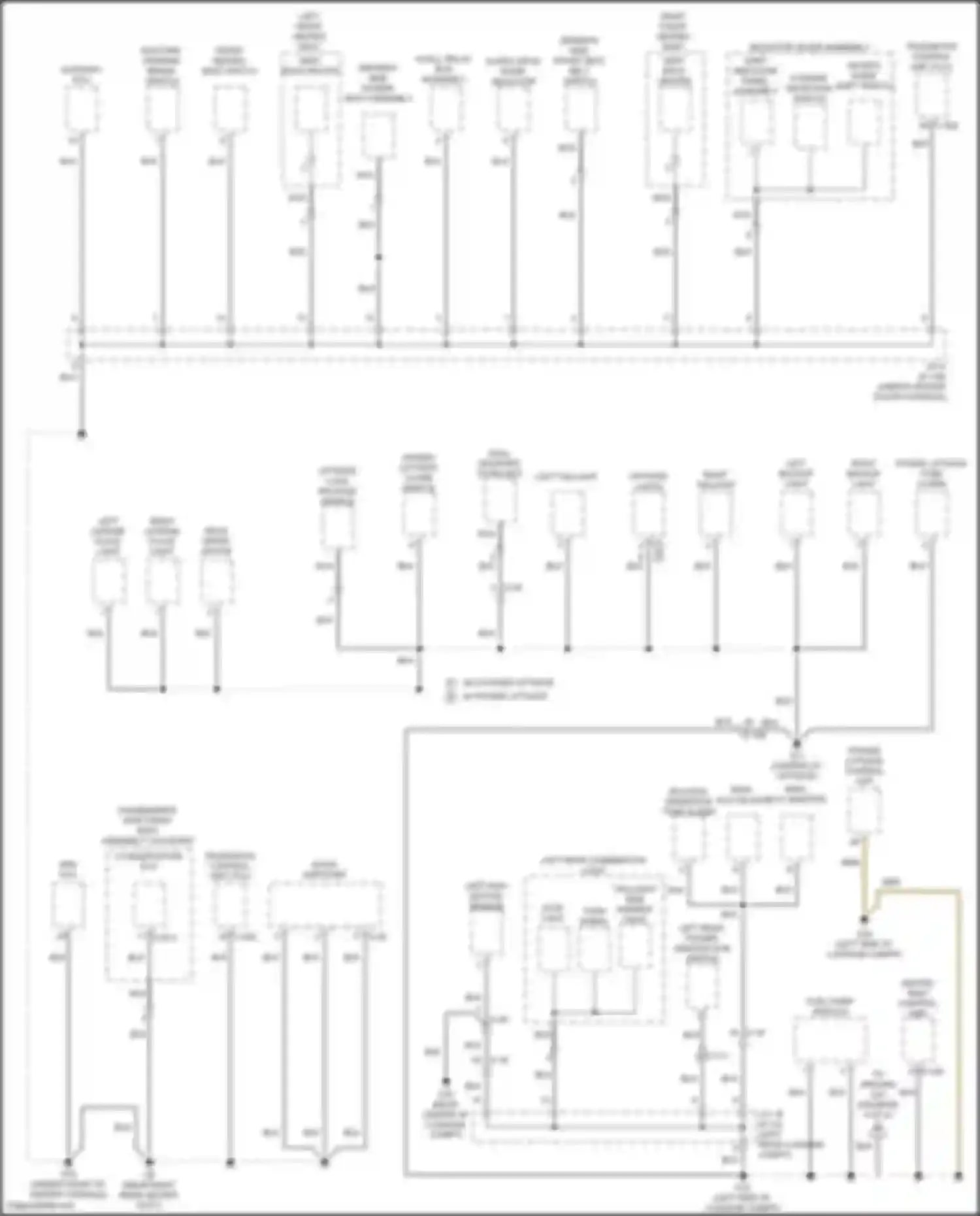 Eclipse Cross Mitsubishi I facelift (2020-2024): Ground distribution circuit (3 of 4)