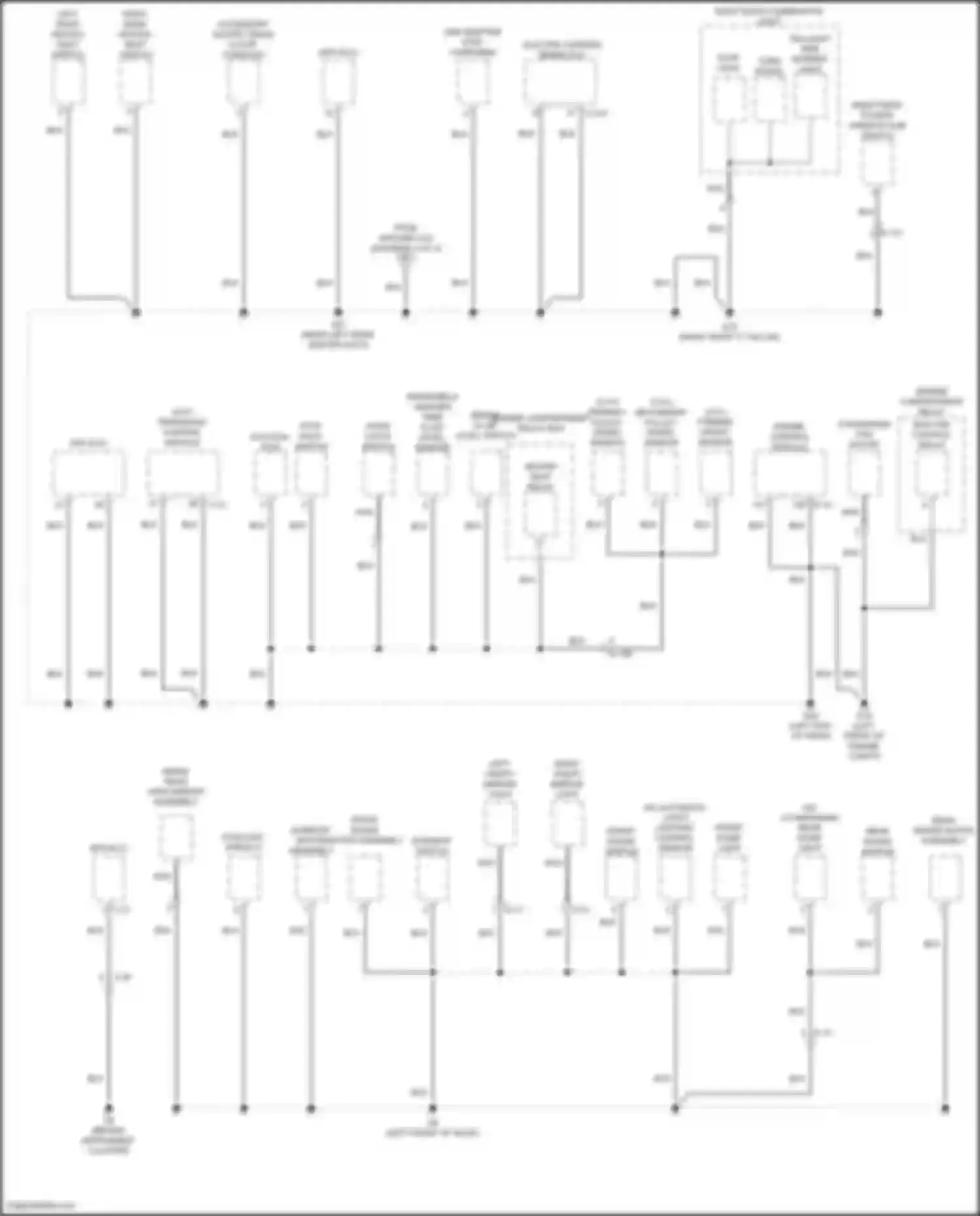 Eclipse Cross Mitsubishi I facelift (2020-2024): Ground distribution circuit (4 of 4)