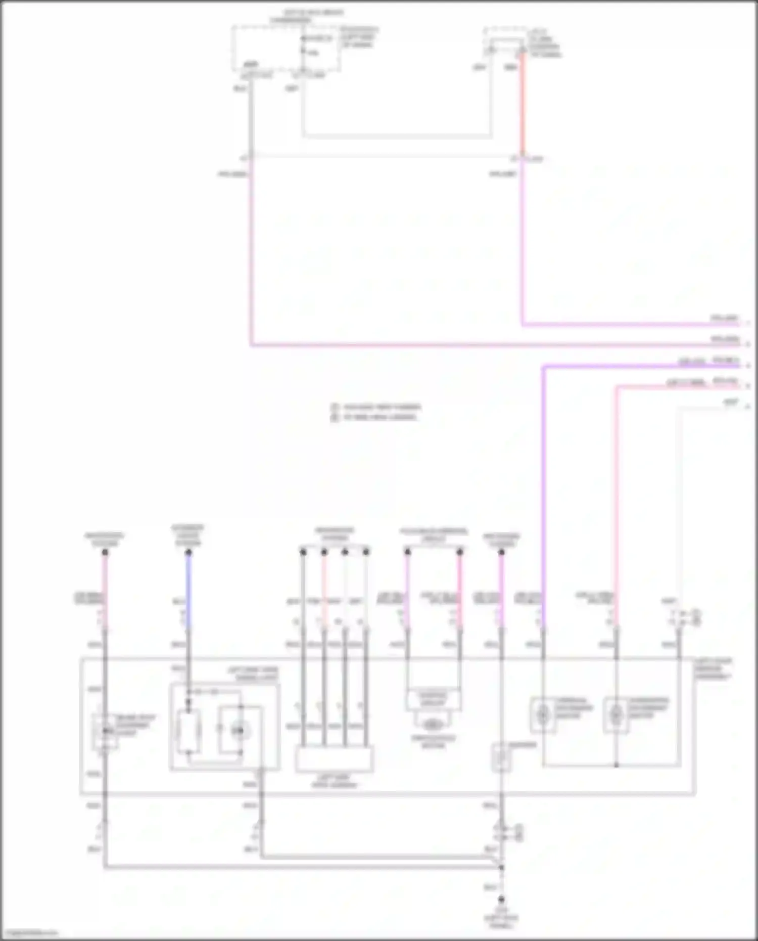 Eclipse Cross Mitsubishi I facelift (2020-2024): Power mirrors circuit (1 of 2)