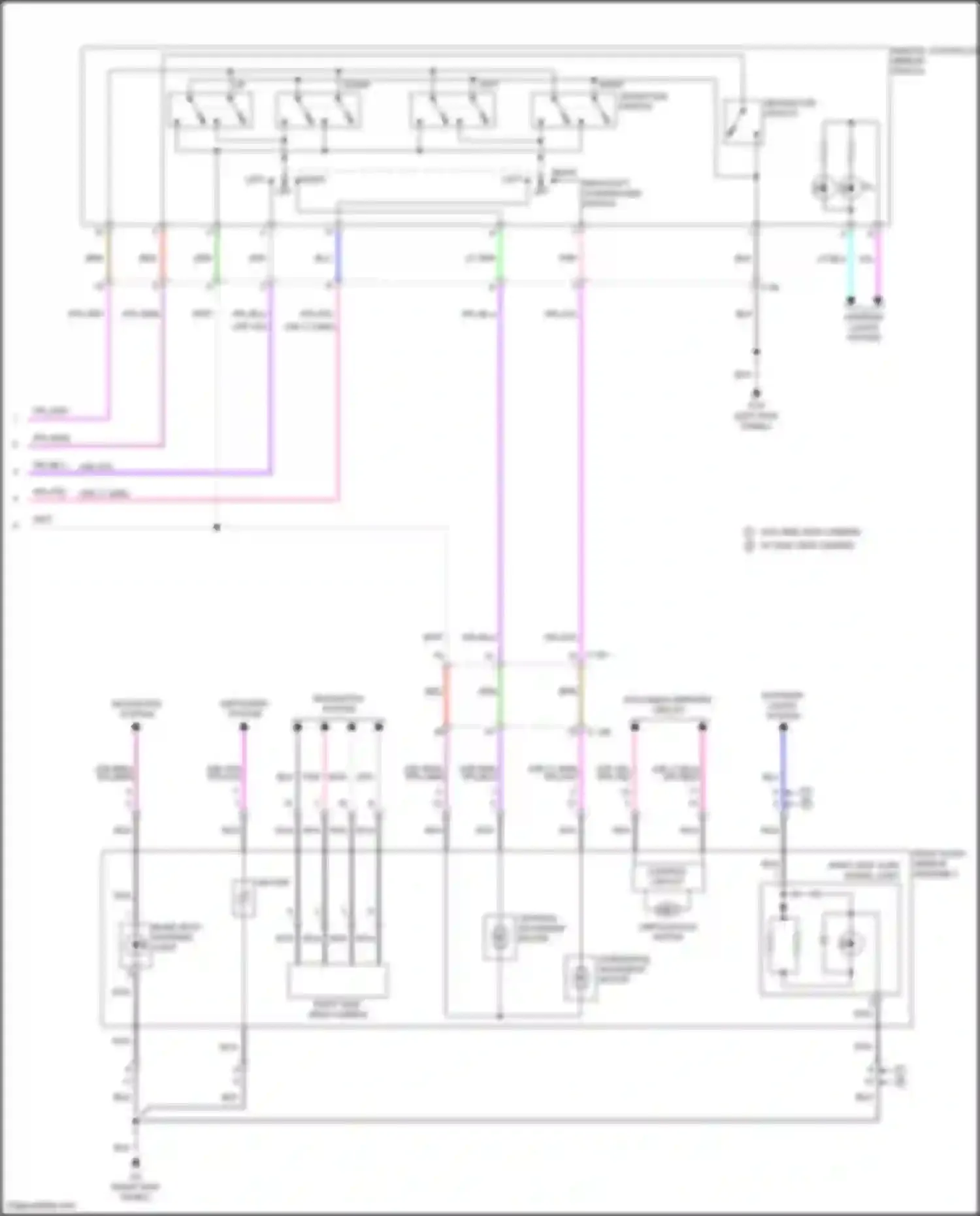 Eclipse Cross Mitsubishi I facelift (2020-2024): Power mirrors circuit (2 of 2)