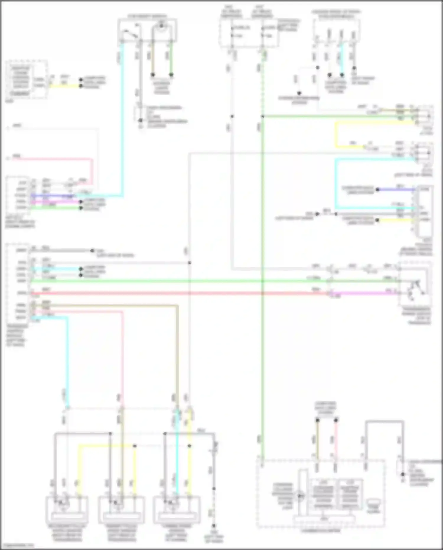 Wiring diagram acc/ fcm-ecu for Mitsubishi Eclipse Cross I facelift (2020-2024) (1 of 2)