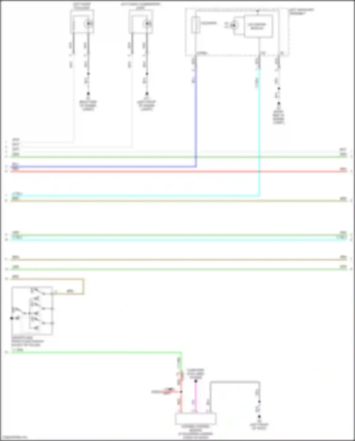 Wiring diagram blk for Mitsubishi Eclipse Cross I facelift (2020-2024) (26 of 105)