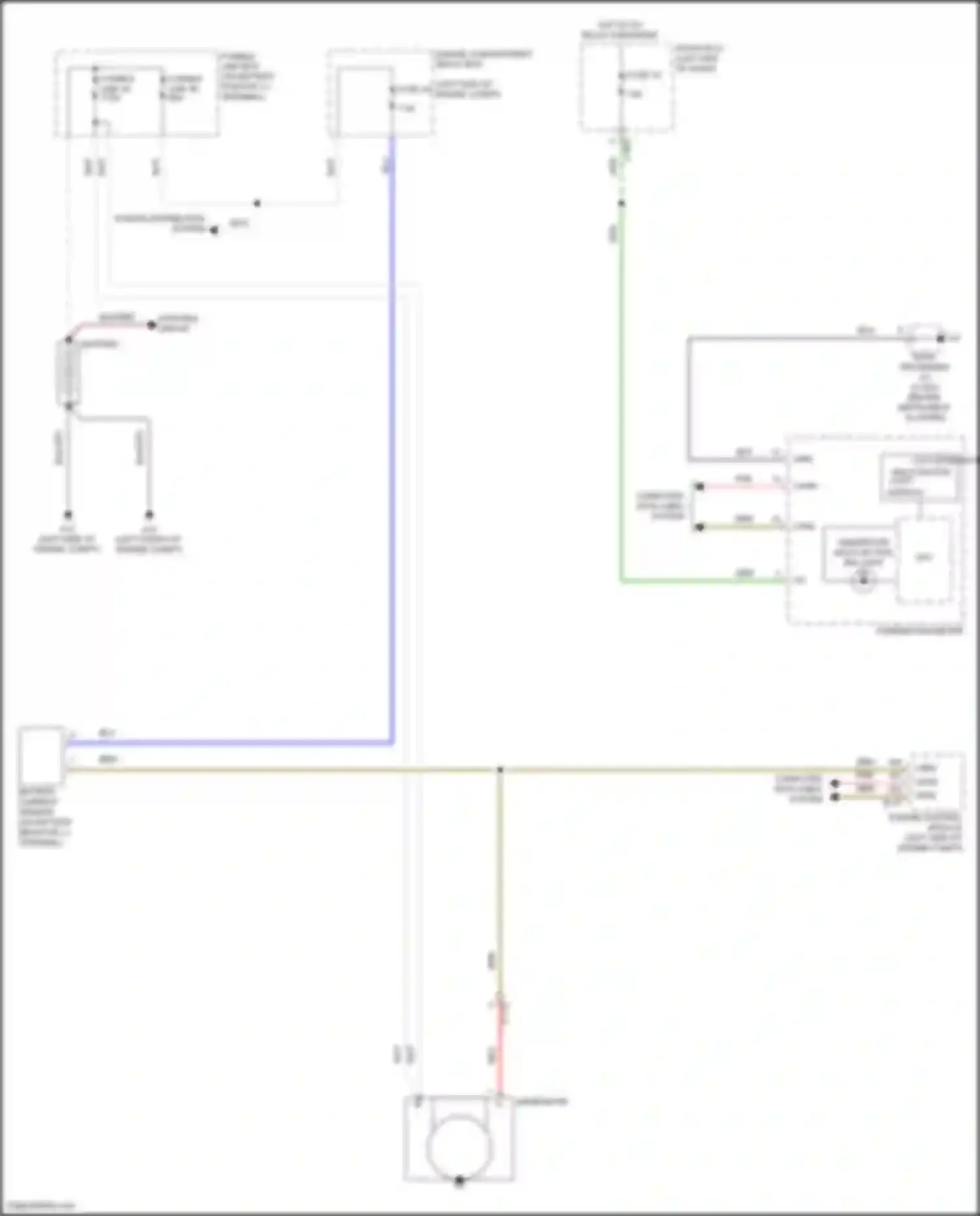 Wiring diagram fusible link box for Mitsubishi Eclipse Cross I facelift (2020-2024) (2 of 11)