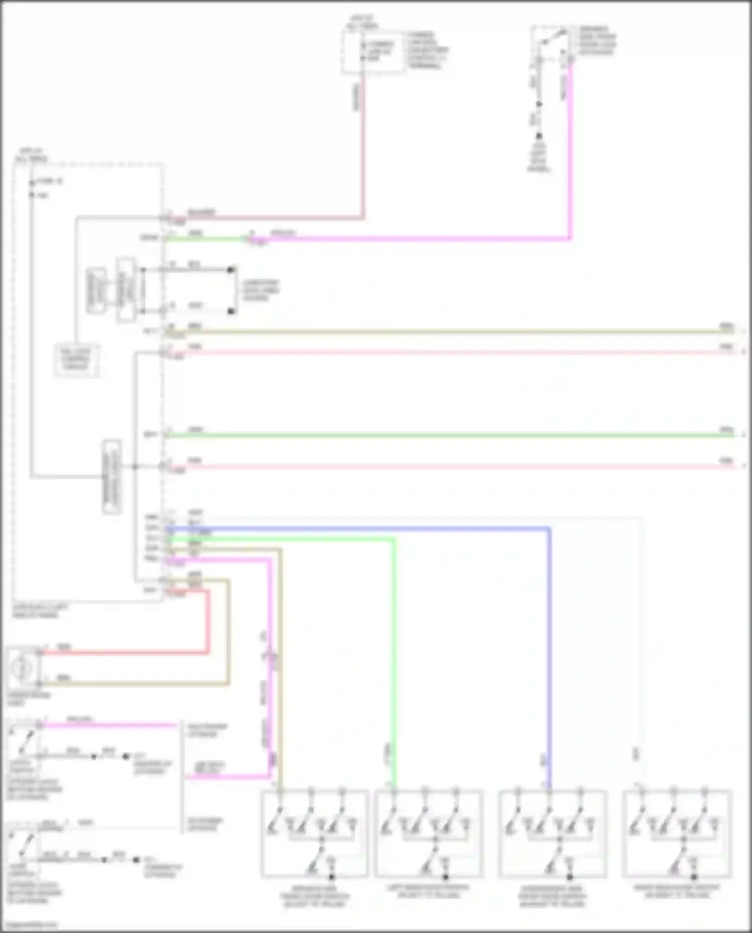 Wiring diagram fusible link box for Mitsubishi Eclipse Cross I facelift (2020-2024) (3 of 11)