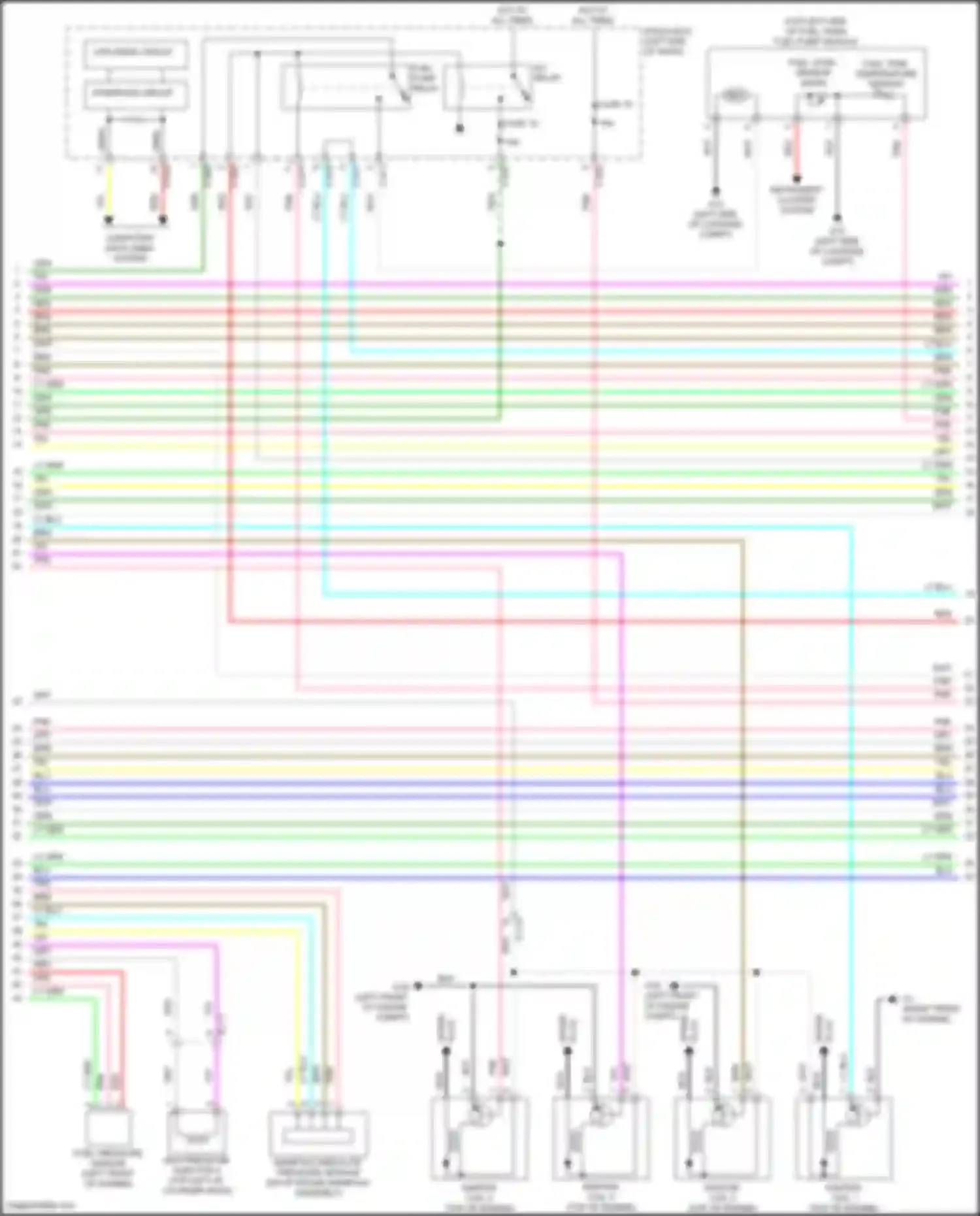 Wiring diagram ignition coil 4 for Mitsubishi Eclipse Cross I facelift (2020-2024) (2 of 2)