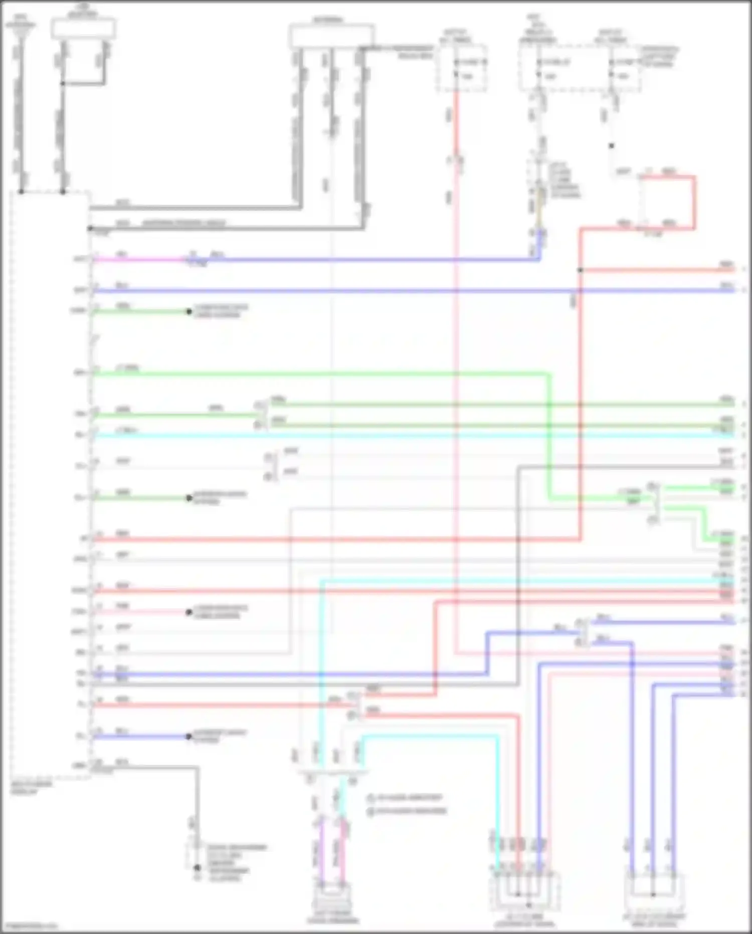 Wiring diagram left front door speaker for Mitsubishi Eclipse Cross I facelift (2020-2024) (1 of 5)