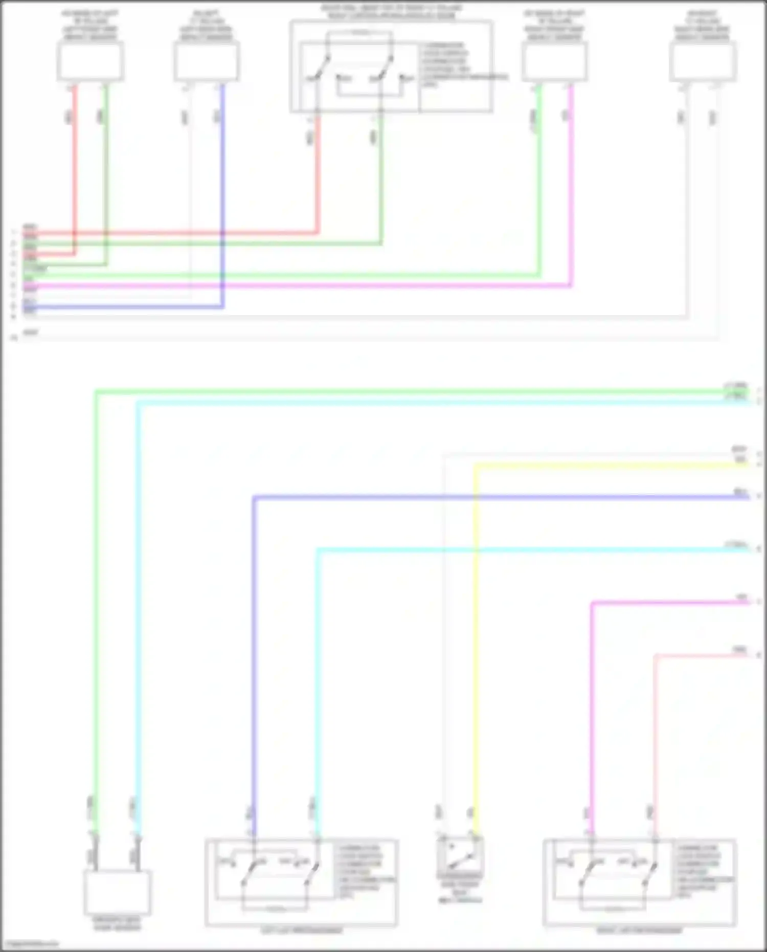 Wiring diagram left lap pretensioner for Mitsubishi Eclipse Cross I facelift (2020-2024) (1 of 1)