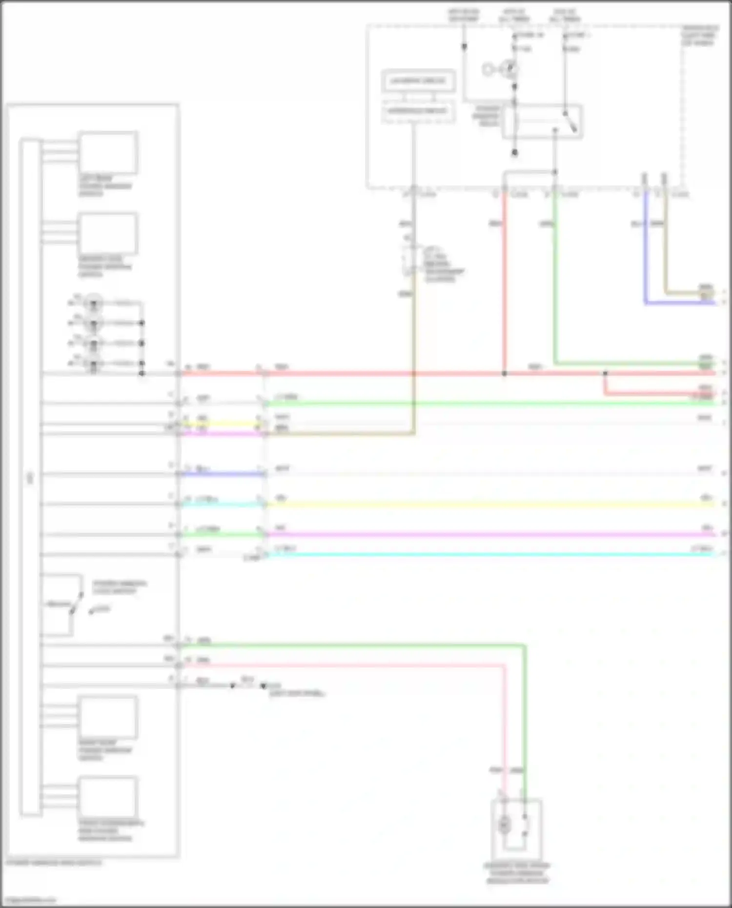Wiring diagram lin drive circuit for Mitsubishi Eclipse Cross I facelift (2020-2024) (5 of 6)
