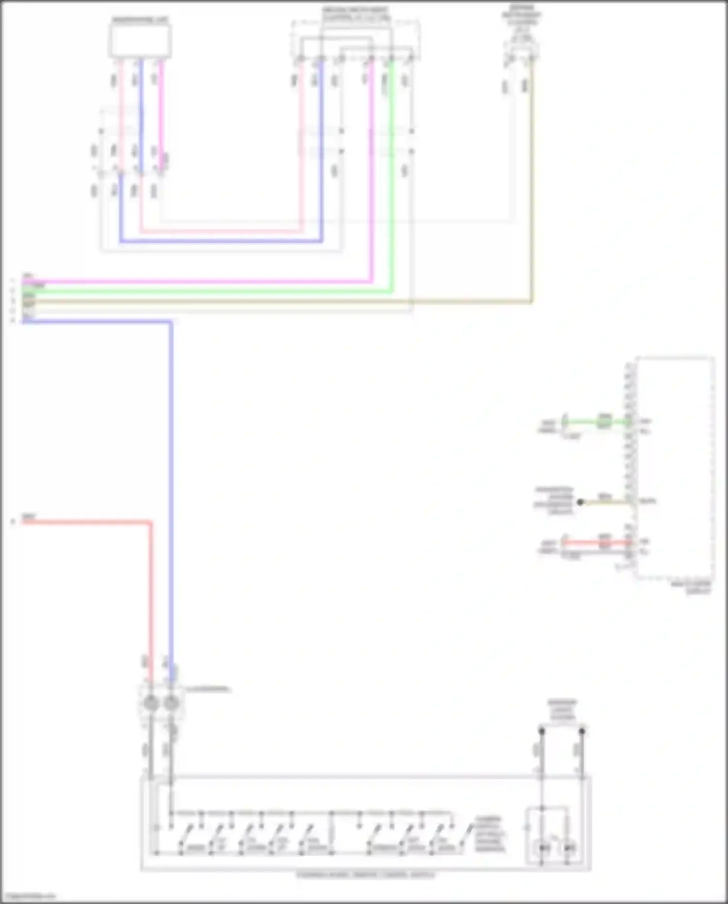Wiring diagram multi vision display for Mitsubishi Eclipse Cross I facelift (2020-2024) (7 of 20)