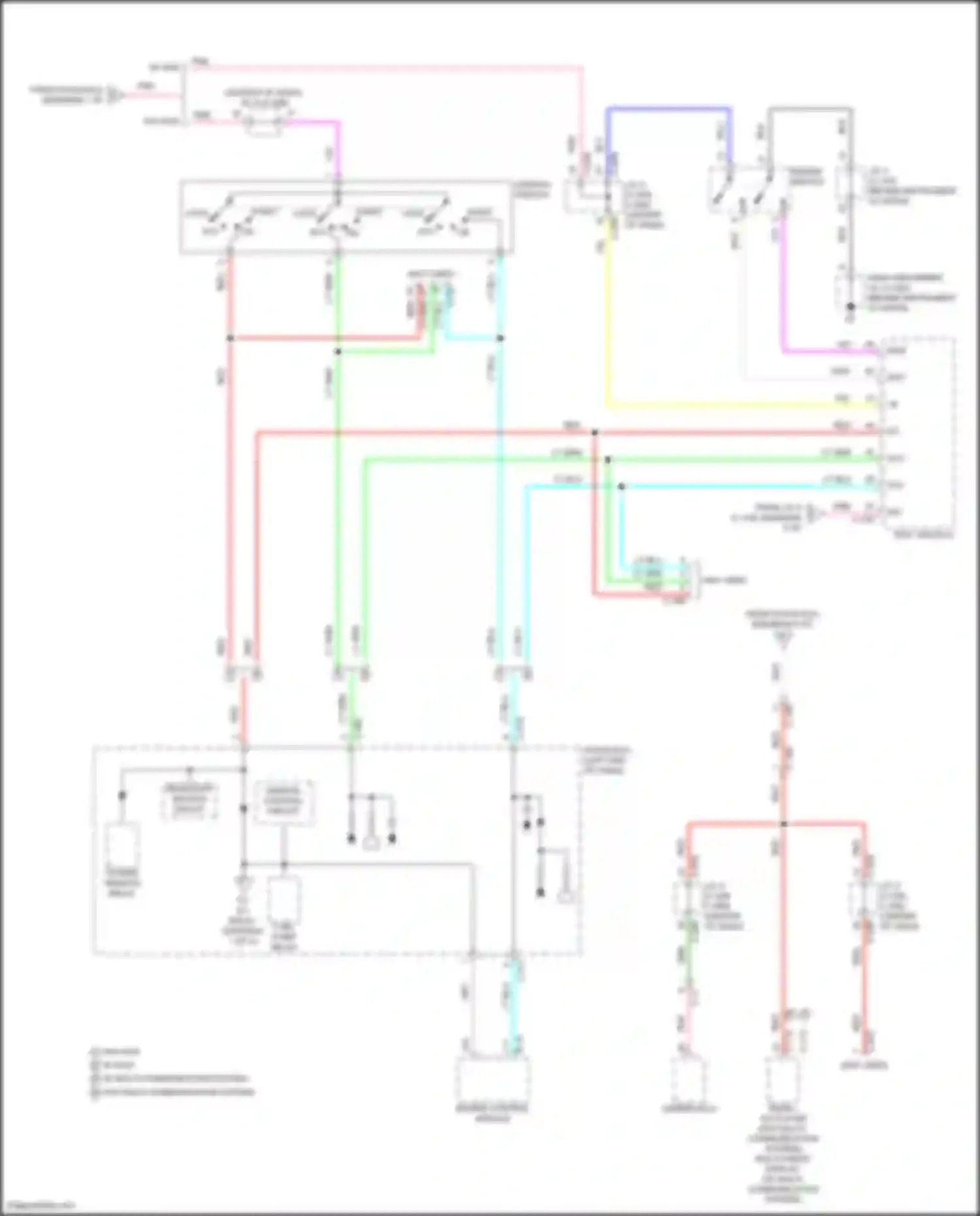 Wiring diagram pnk w/o kos for Mitsubishi Eclipse Cross I facelift (2020-2024) (1 of 1)
