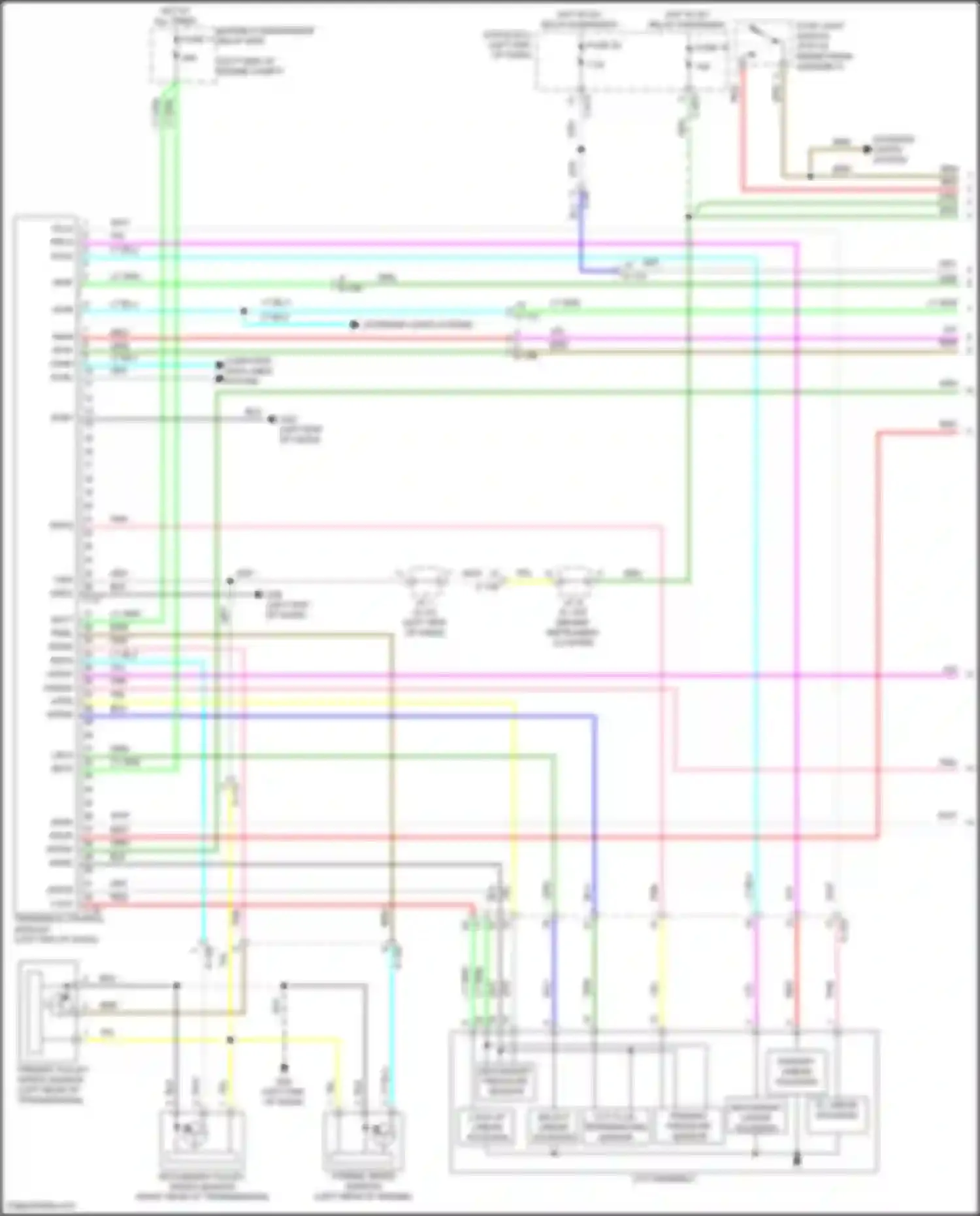 Wiring diagram primary pulley speed sensor for Mitsubishi Eclipse Cross I facelift (2020-2024) (1 of 5)