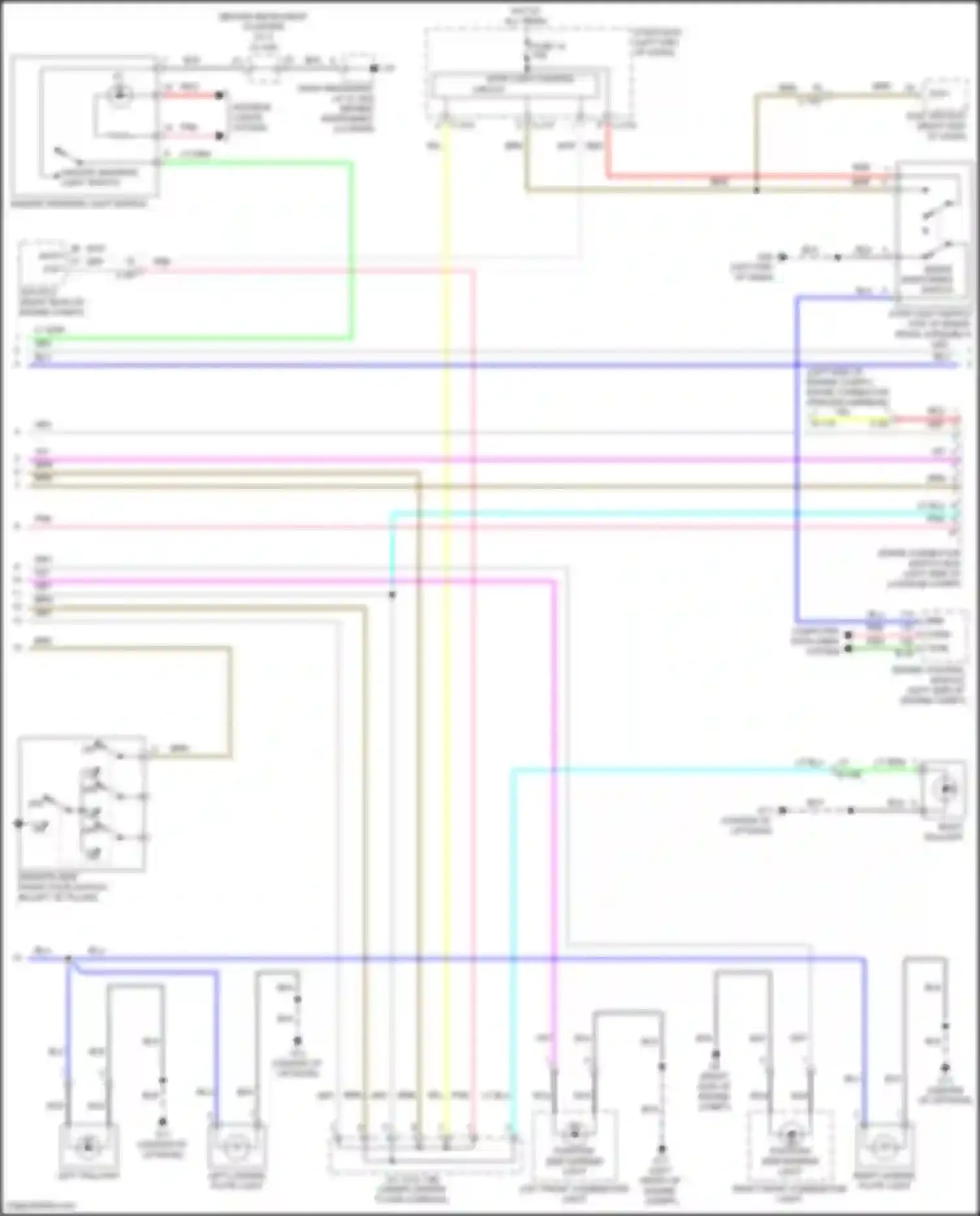 Wiring diagram red for Mitsubishi Eclipse Cross I facelift (2020-2024) (52 of 95)