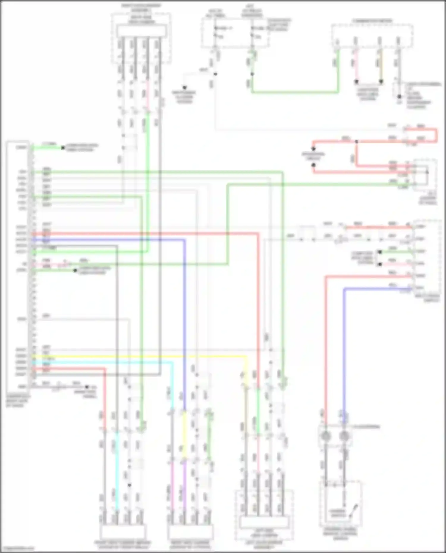 Wiring diagram right side view camera for Mitsubishi Eclipse Cross I facelift (2020-2024) (1 of 2)