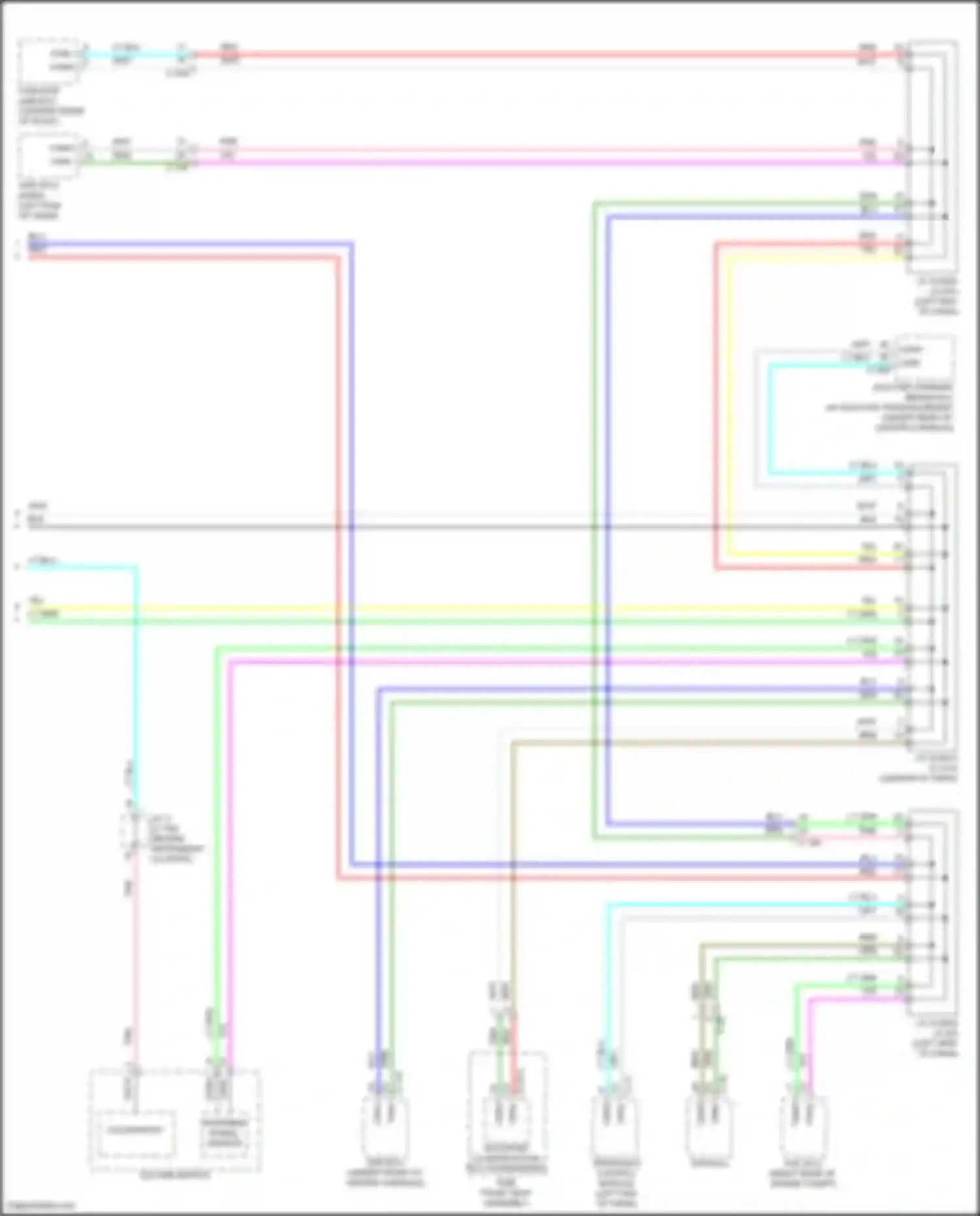 Wiring diagram steering wheel sensor for Mitsubishi Eclipse Cross I facelift (2020-2024) (3 of 3)