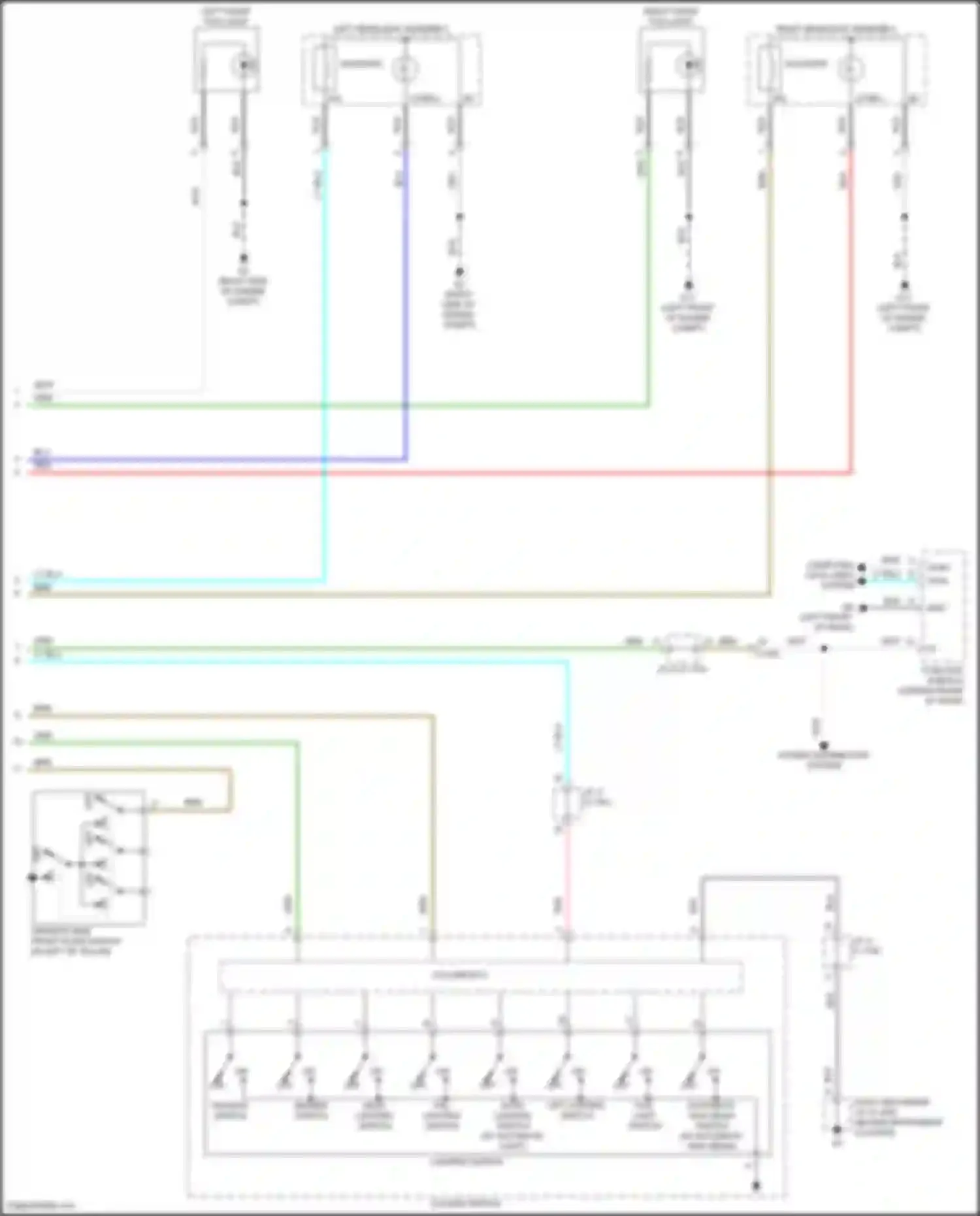 Wiring diagram tail lighting switch for Mitsubishi Eclipse Cross I facelift (2020-2024) (3 of 3)