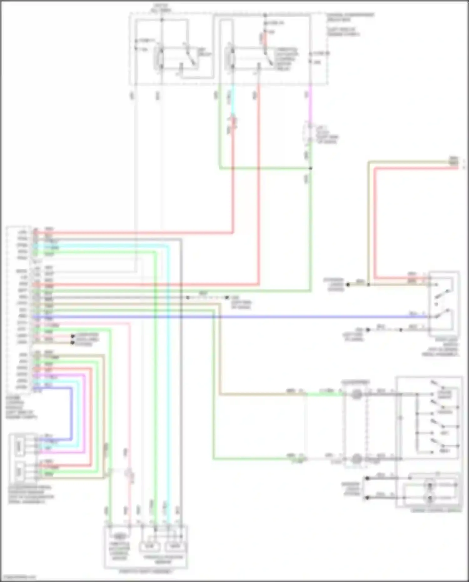 Wiring diagram throttle position sensor for Mitsubishi Eclipse Cross I facelift (2020-2024) (1 of 3)