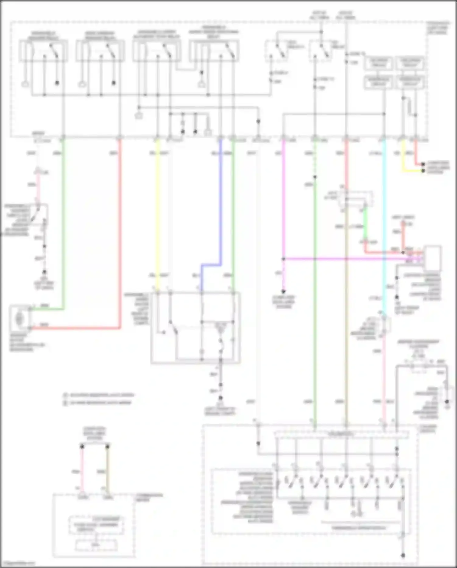 Wiring diagram windshield intermittent wiper interval adjusting knob for Mitsubishi Eclipse Cross I facelift (2020-2024) (1 of 1)