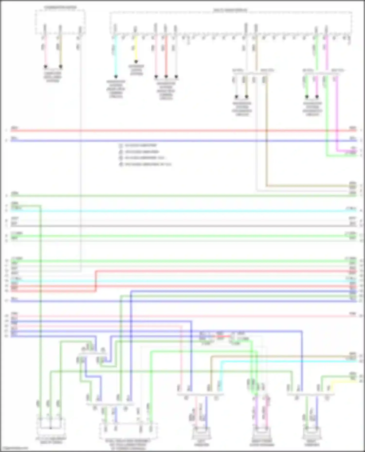 Wiring diagram w/o tcu for Mitsubishi Eclipse Cross I facelift (2020-2024) (1 of 4)