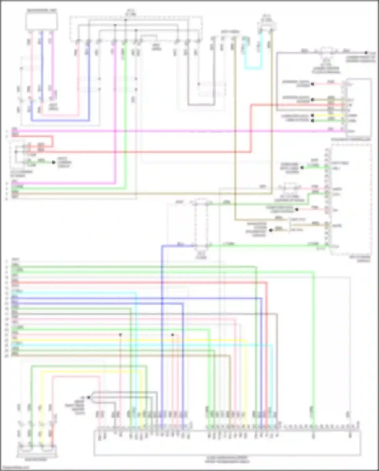 Eclipse Cross Mitsubishi I (2017-2022): Navigation circuit, w/ amplifier (3 of 3)