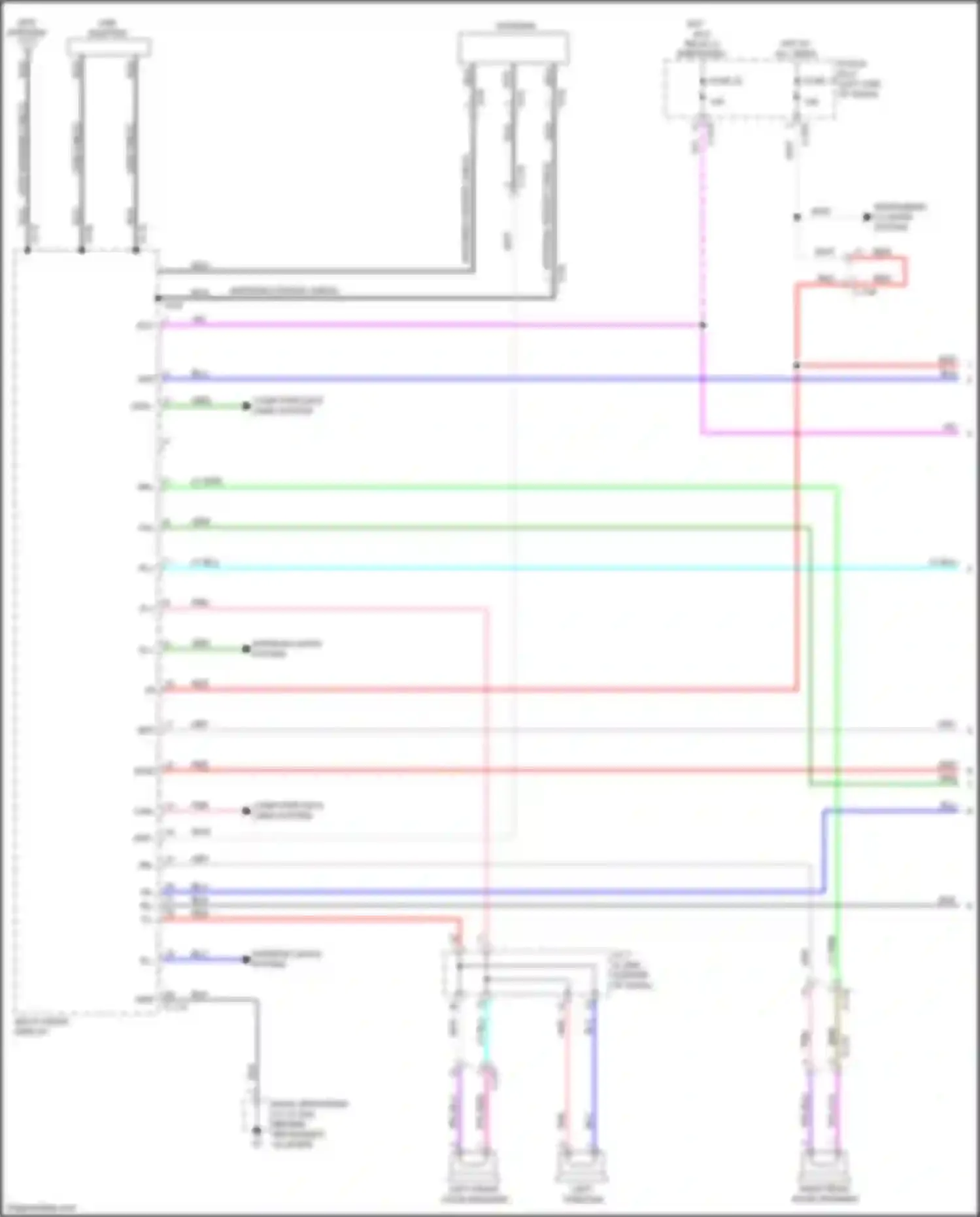 Eclipse Cross Mitsubishi I (2017-2022): Navigation circuit, w/o amplifier (1 of 3)
