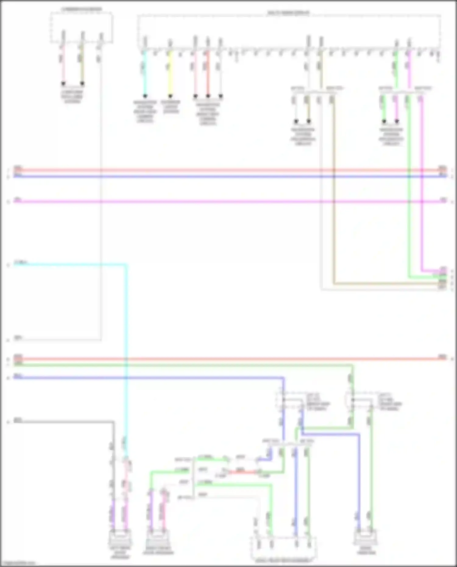 Eclipse Cross Mitsubishi I (2017-2022): Navigation circuit, w/o amplifier (2 of 3)