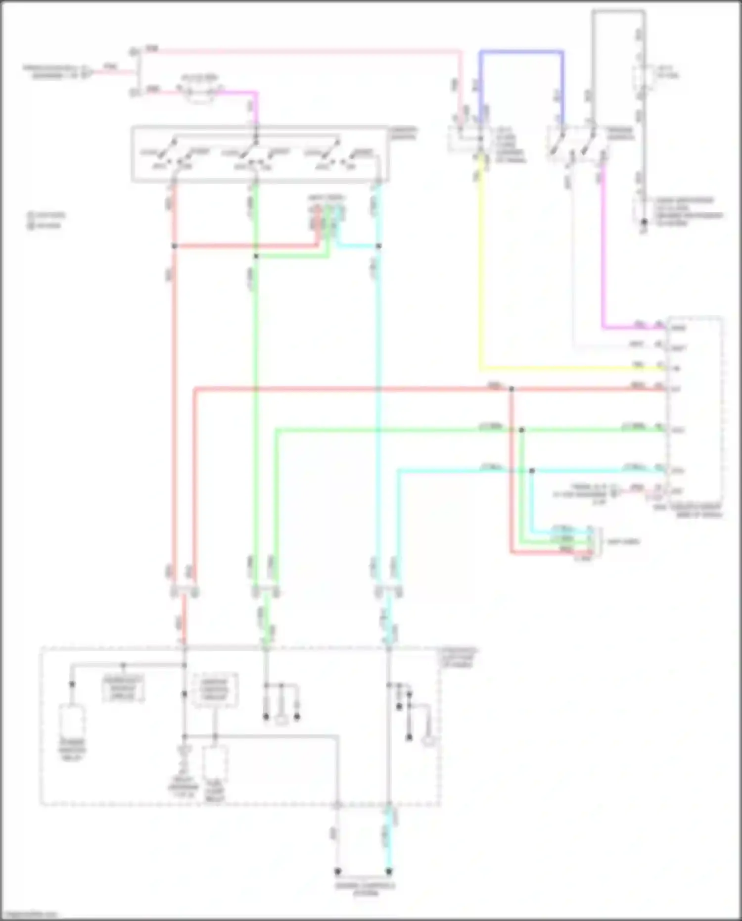 Eclipse Cross Mitsubishi I (2017-2022): Power distribution circuit (3 of 3)