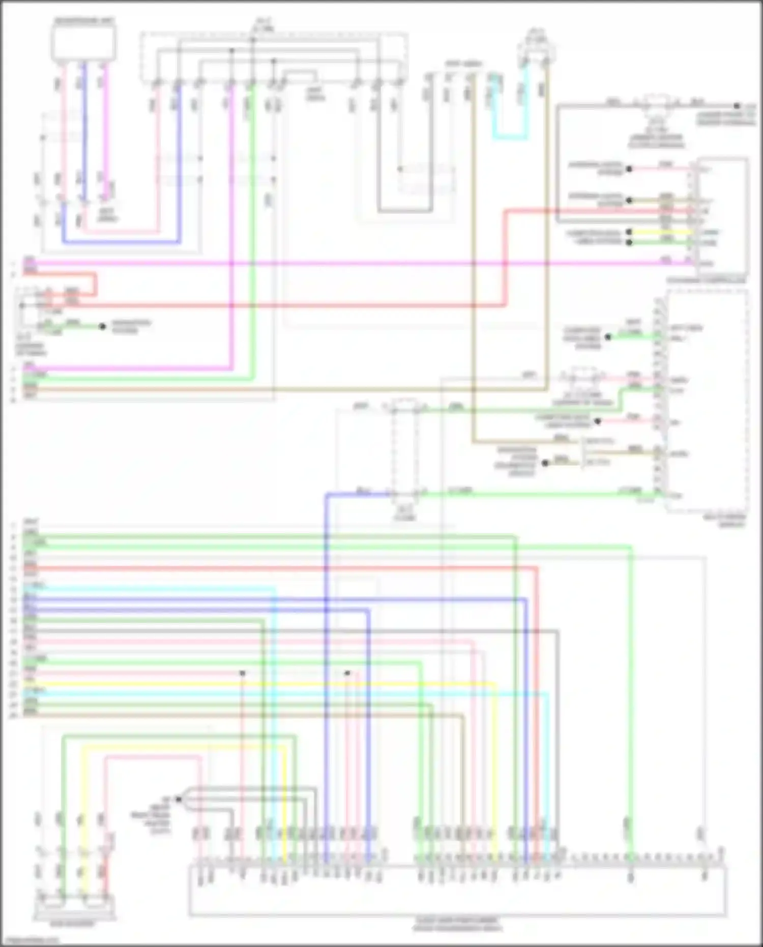 Eclipse Cross Mitsubishi I (2017-2022): Radio circuit, w/ multi-communication system w/ amplifier (3 of 3)