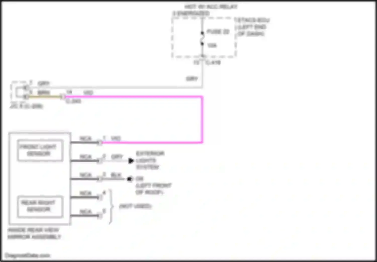 Wiring diagram blk for Mitsubishi Eclipse Cross I (2017-2022) (81 of 95)