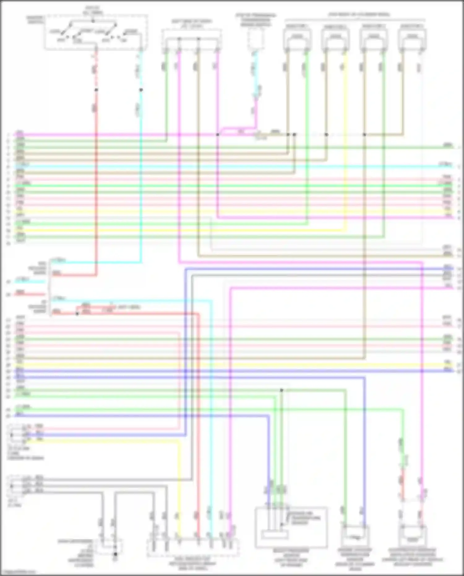 Wiring diagram c-122 for Mitsubishi Eclipse Cross I (2017-2022) (5 of 5)