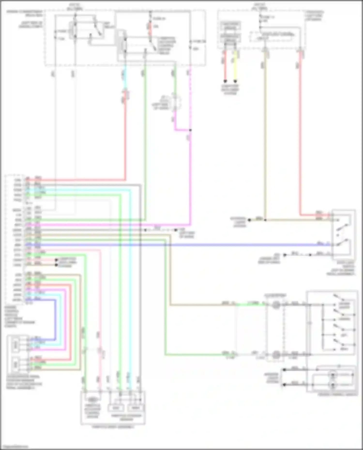 Wiring diagram cruise on/off for Mitsubishi Eclipse Cross I (2017-2022) (2 of 2)