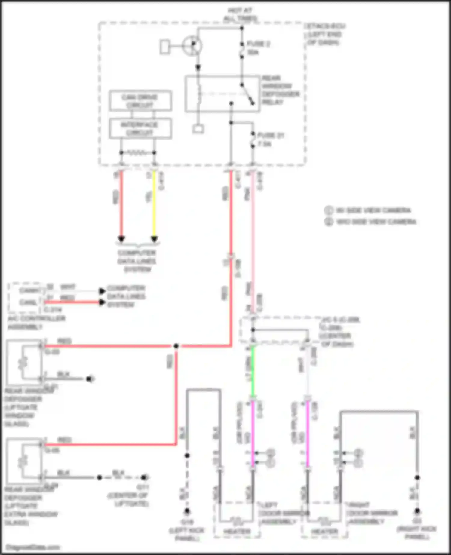 Wiring diagram d-108 for Mitsubishi Eclipse Cross I (2017-2022) (11 of 12)