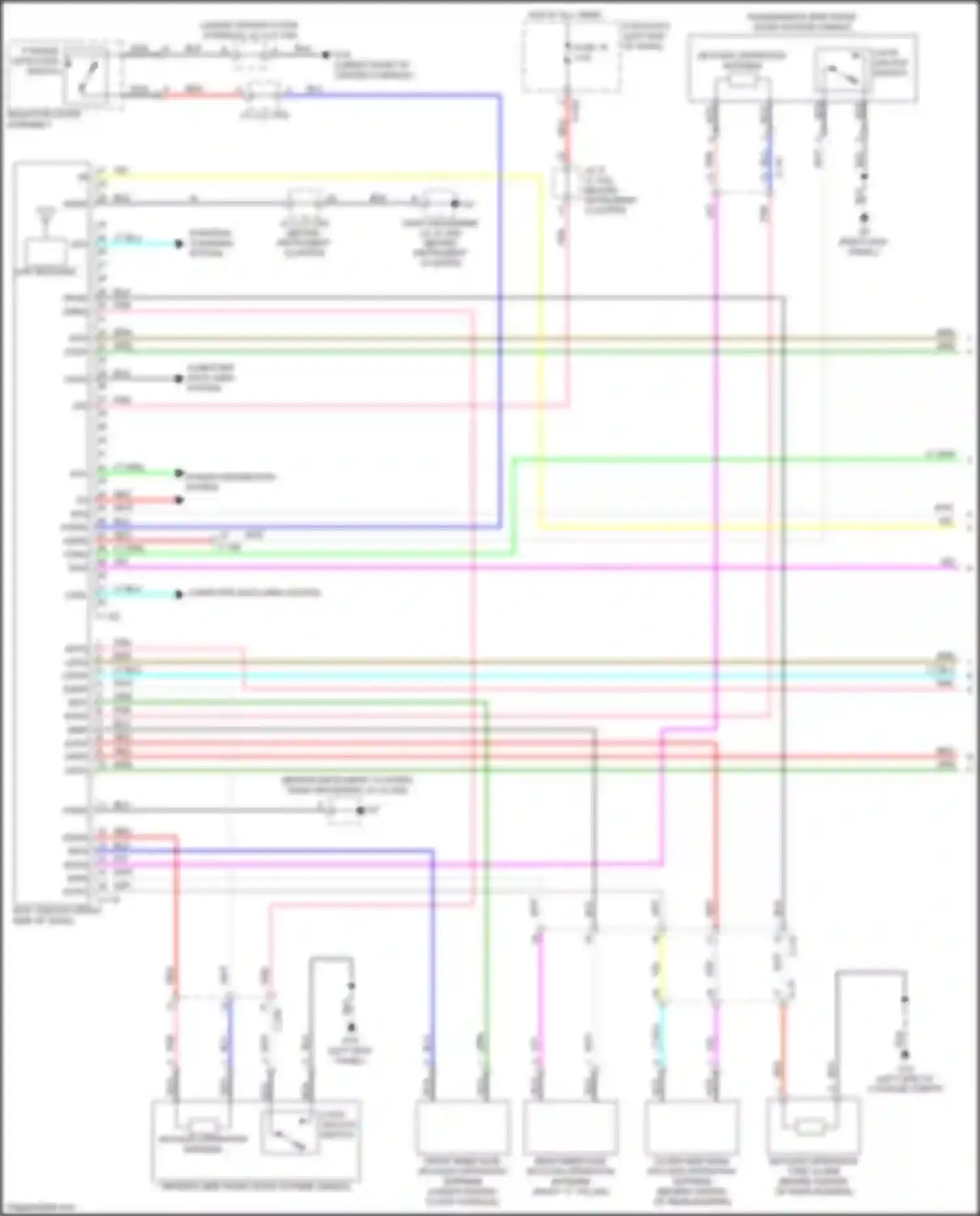 Wiring diagram d-16 for Mitsubishi Eclipse Cross I (2017-2022) (4 of 4)