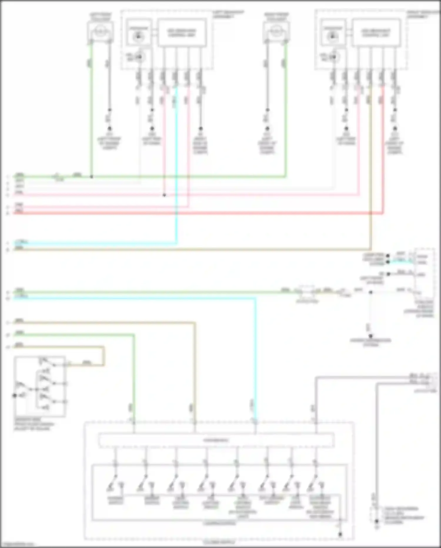 Wiring diagram dimmer switch for Mitsubishi Eclipse Cross I (2017-2022) (1 of 2)