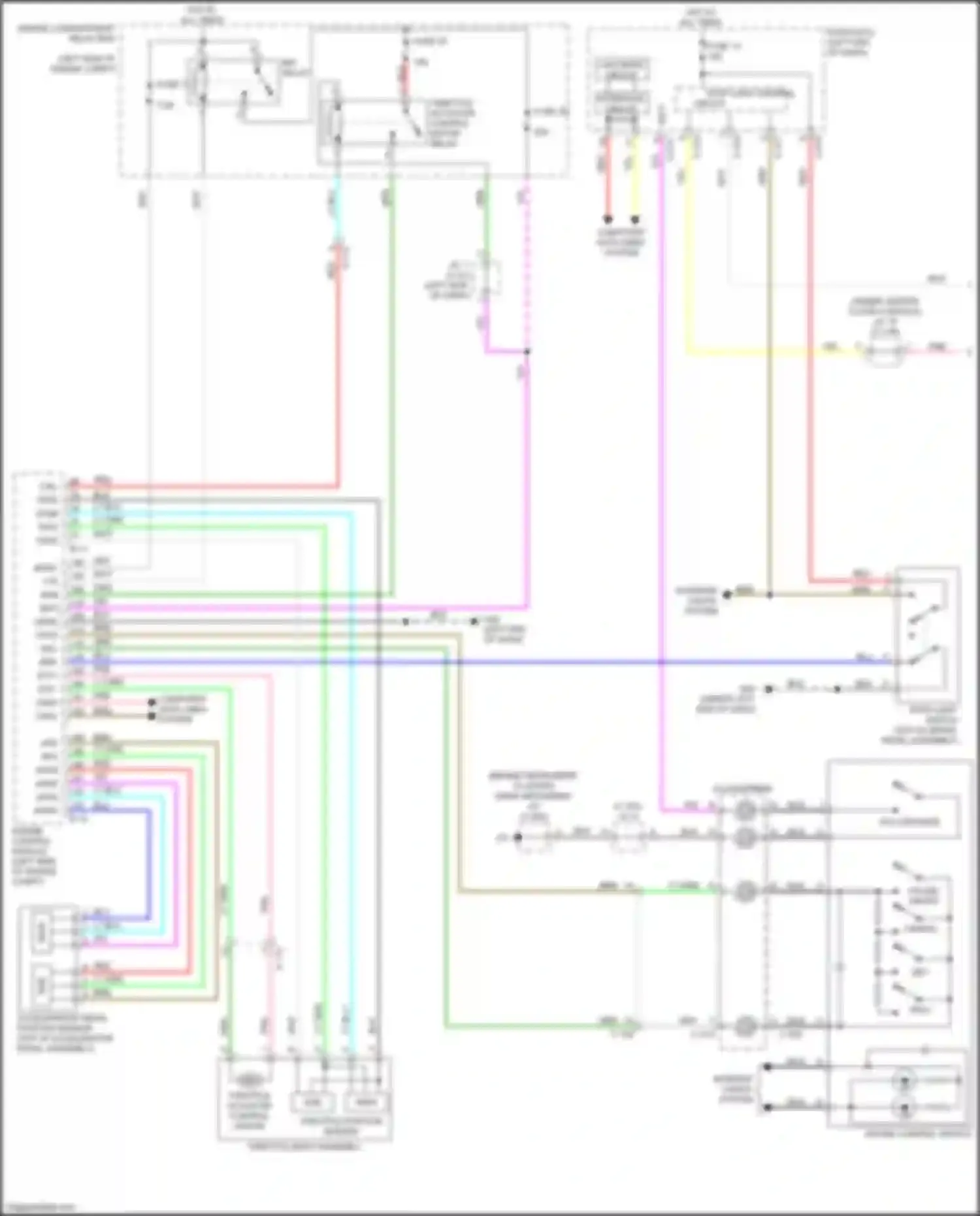 Wiring diagram engine compartment relay box for Mitsubishi Eclipse Cross I (2017-2022) (3 of 23)