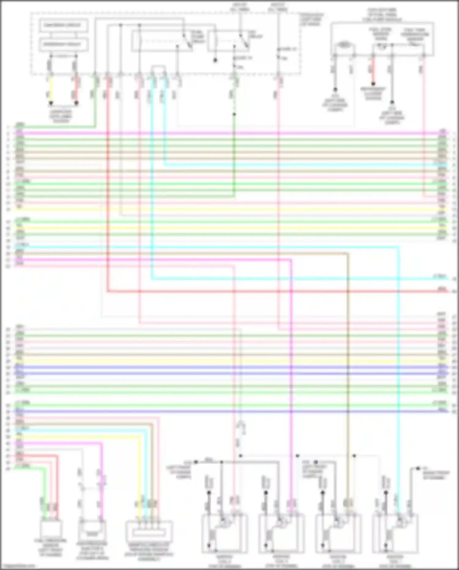 Wiring diagram fuel tank temperature sensor for Mitsubishi Eclipse Cross I (2017-2022) (2 of 2)