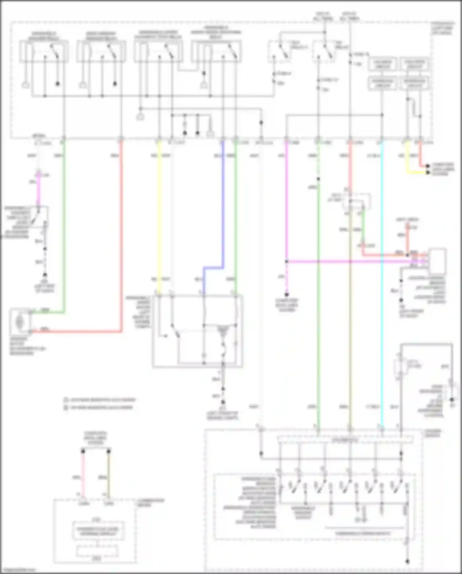Wiring diagram fuse 4 for Mitsubishi Eclipse Cross I (2017-2022) (1 of 3)