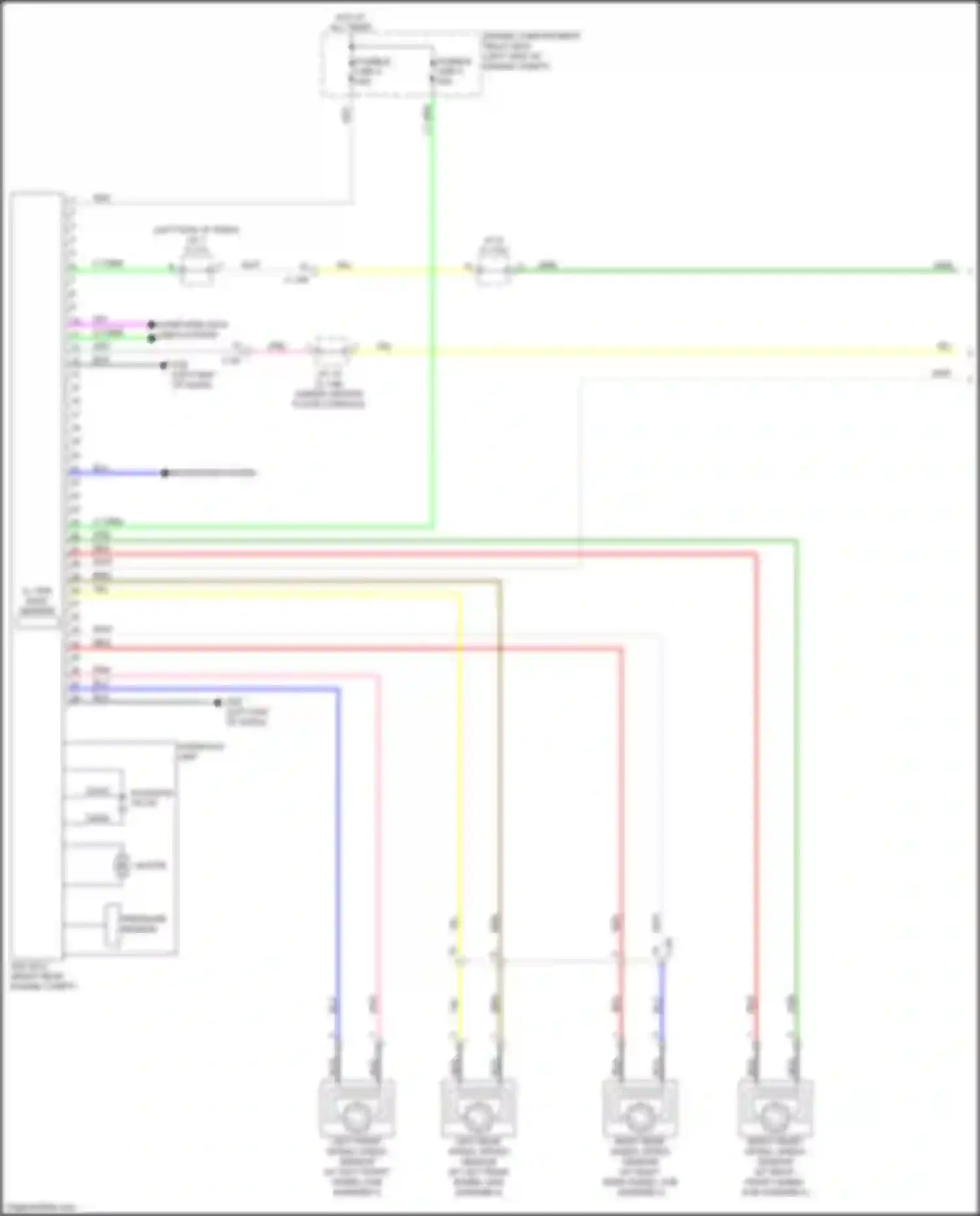 Wiring diagram g, yaw rate sensor for Mitsubishi Eclipse Cross I (2017-2022) (1 of 1)